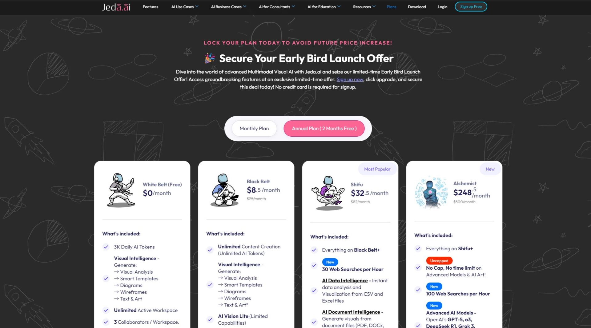 Jeda.ai详细价格方案页面