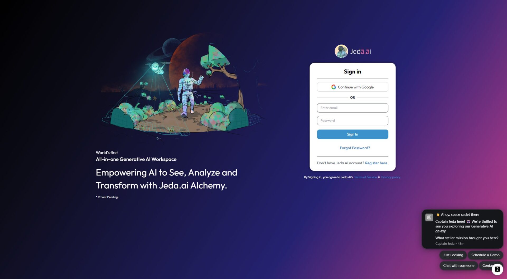 Jeda.ai注册登录页