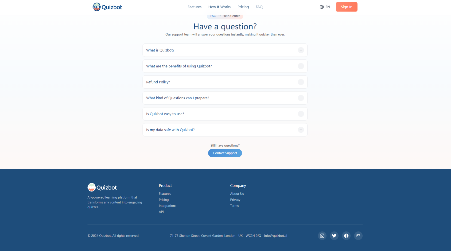 QuizBot.ai常见问题