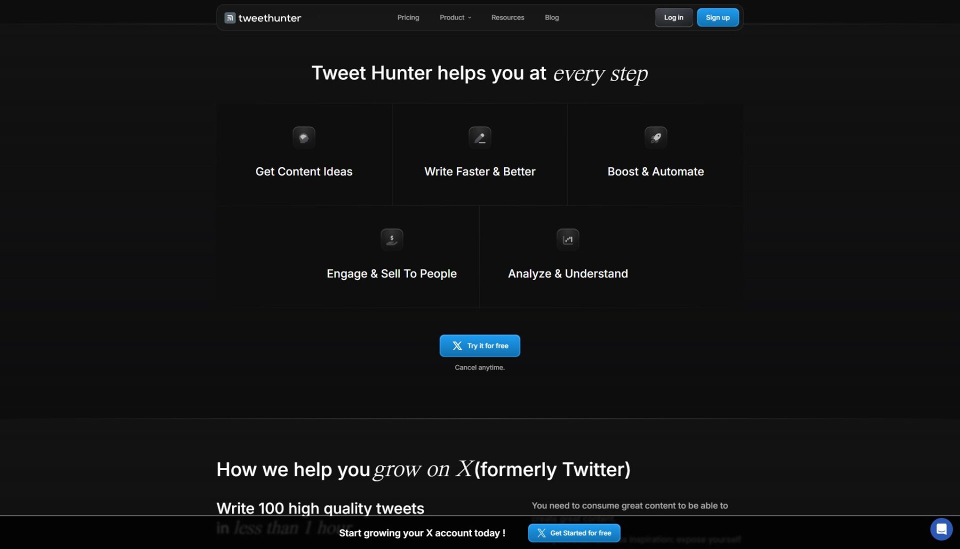 Tweet Hunter官网使用介绍