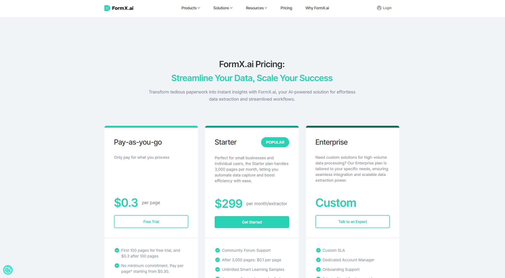 FormX.ai 价格方案