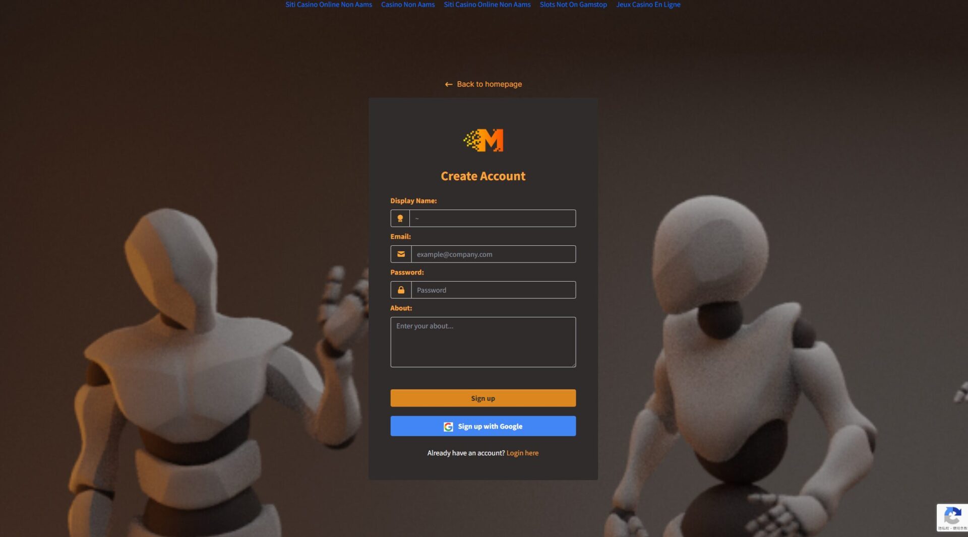 Movmi注册登录页