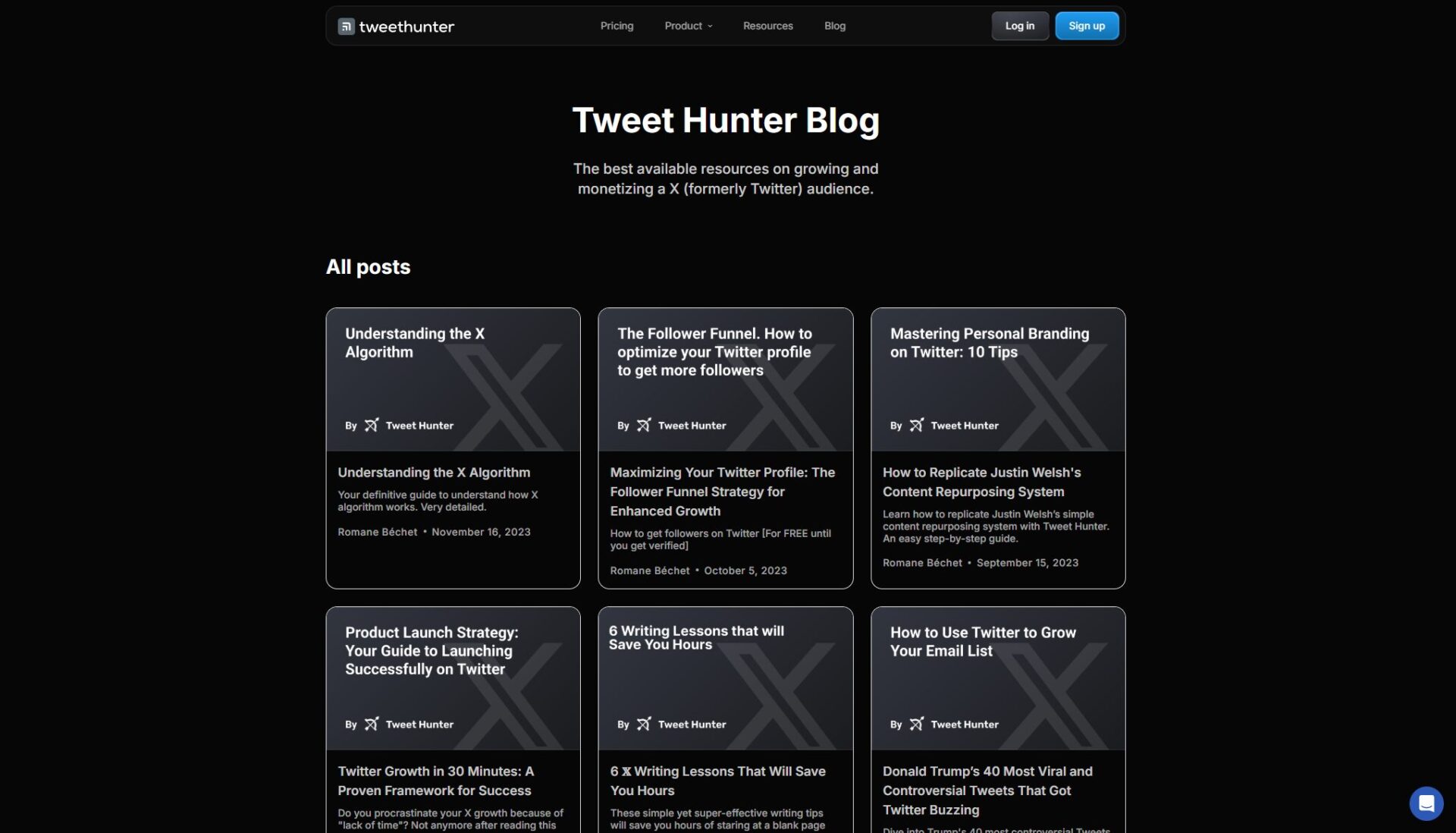 Tweet Hunter博客介绍