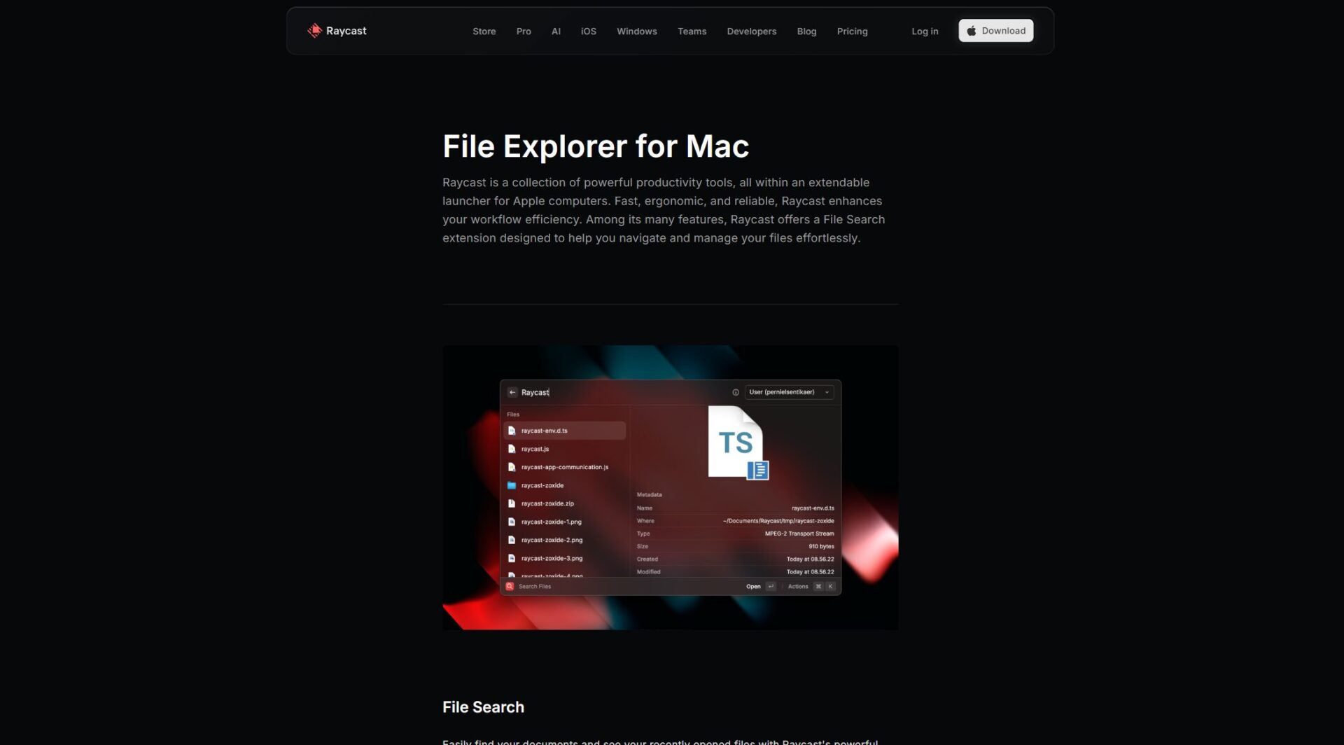 Raycast File Search功能介绍