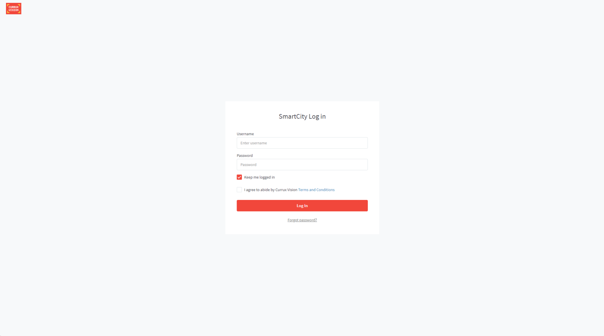 Currux Vision注册登录页