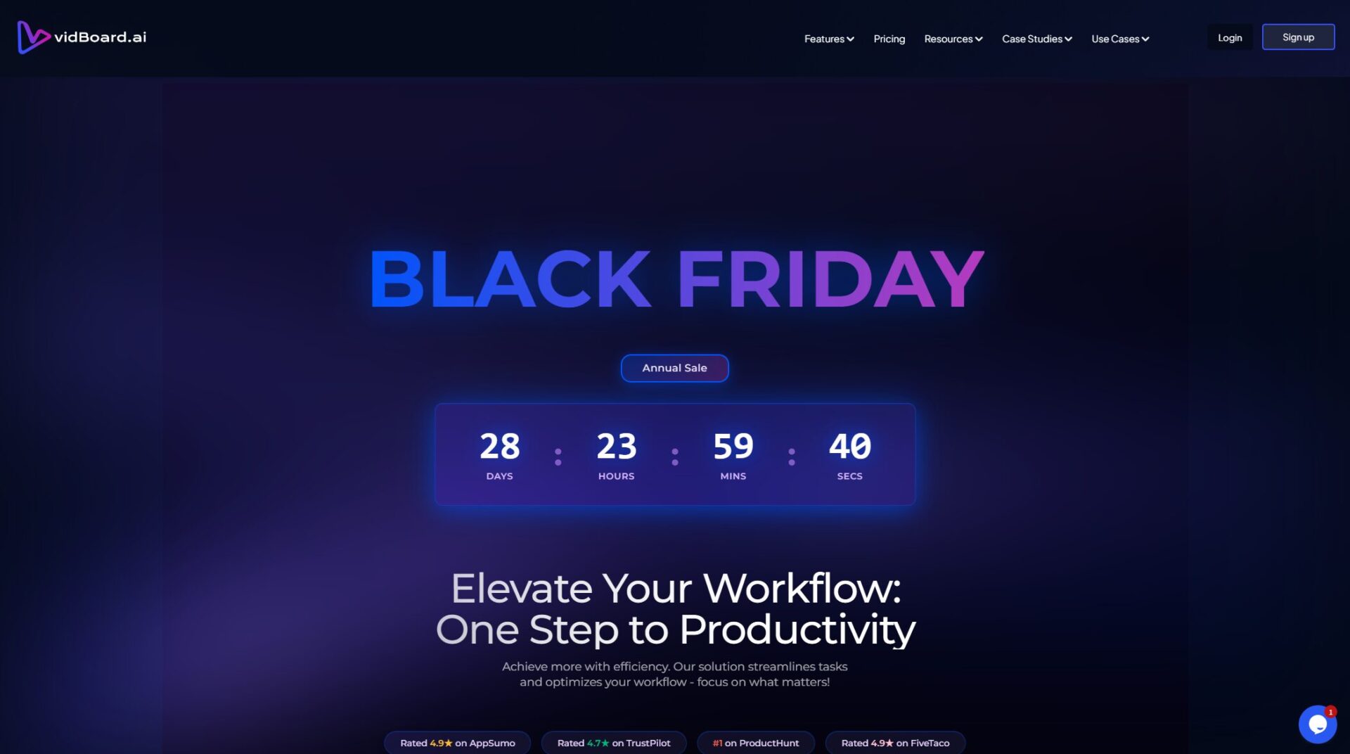 vidBoard.ai价格方案页