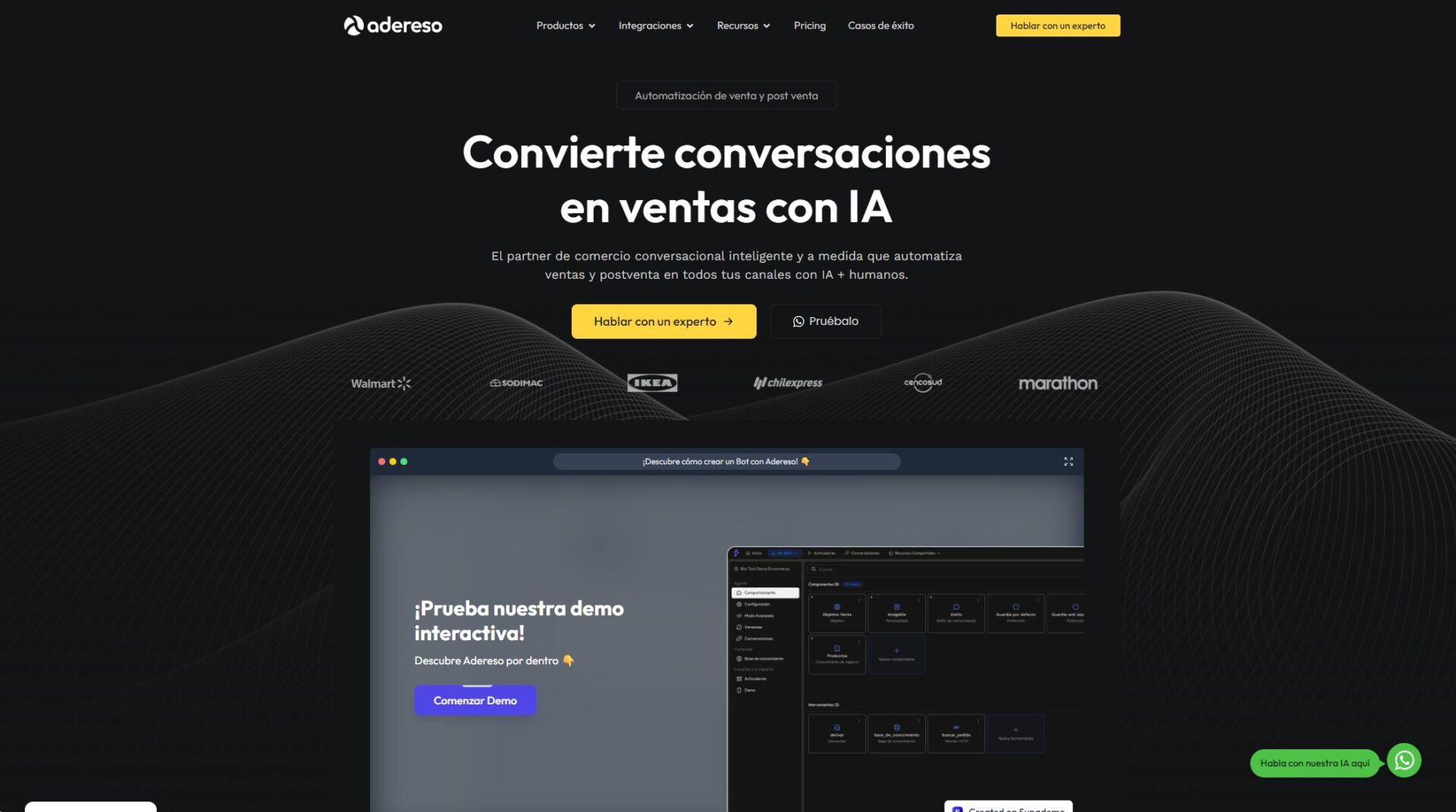 Adereso AI官网首页截图