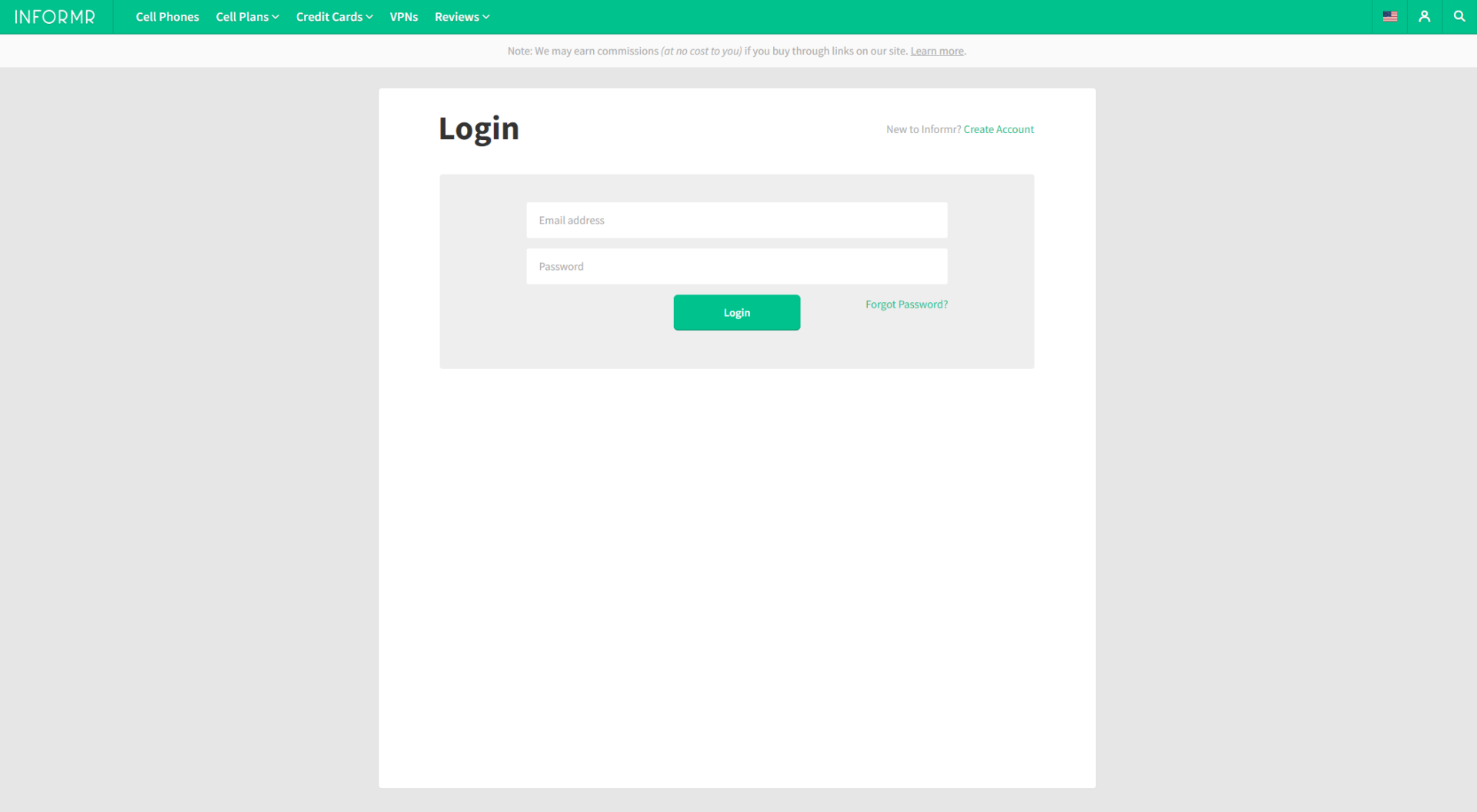 The Informr注册登录页