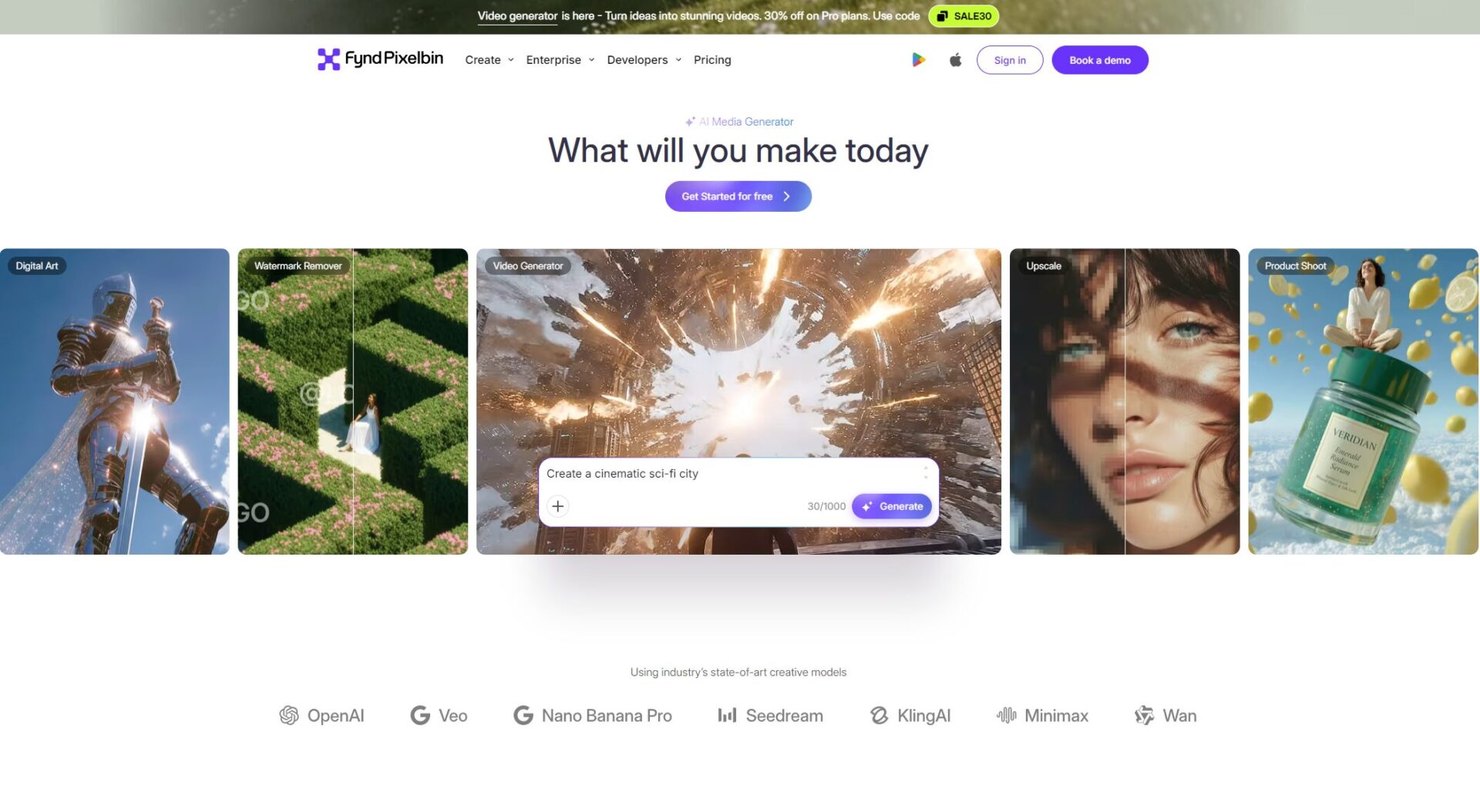 PixelBin.io官网首页截图