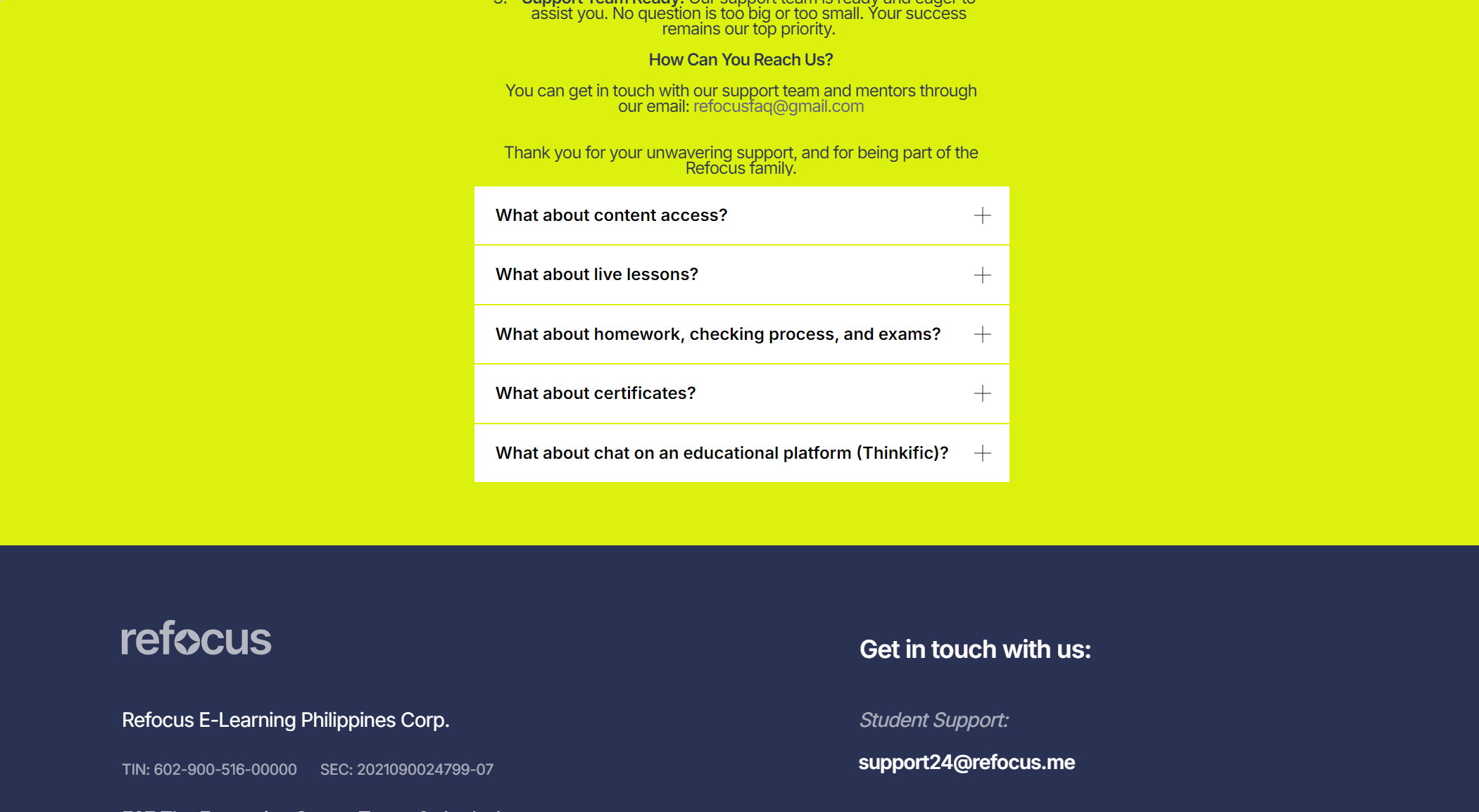 Frequently Asked Questions