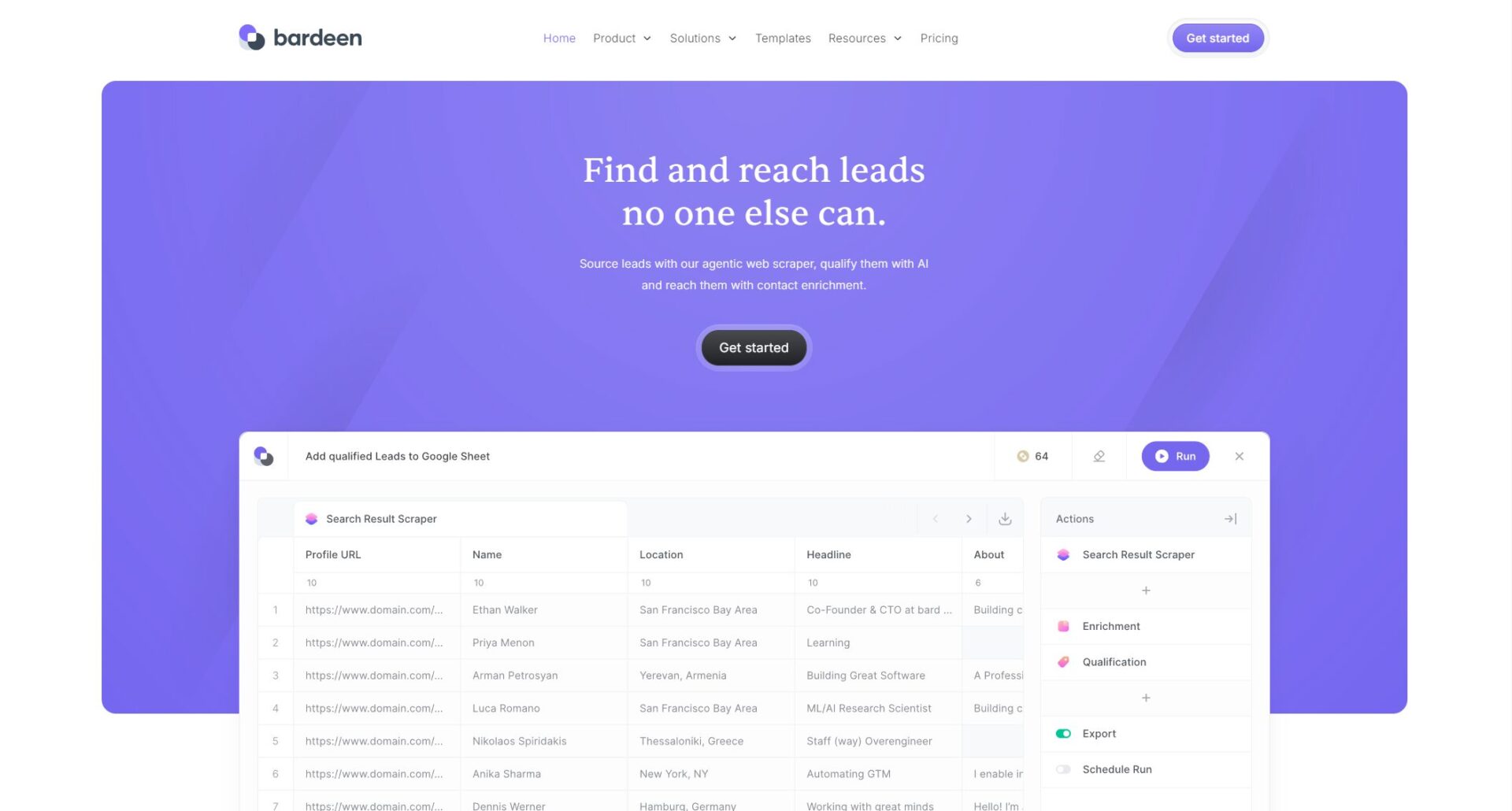 Bardeen官方首页截图