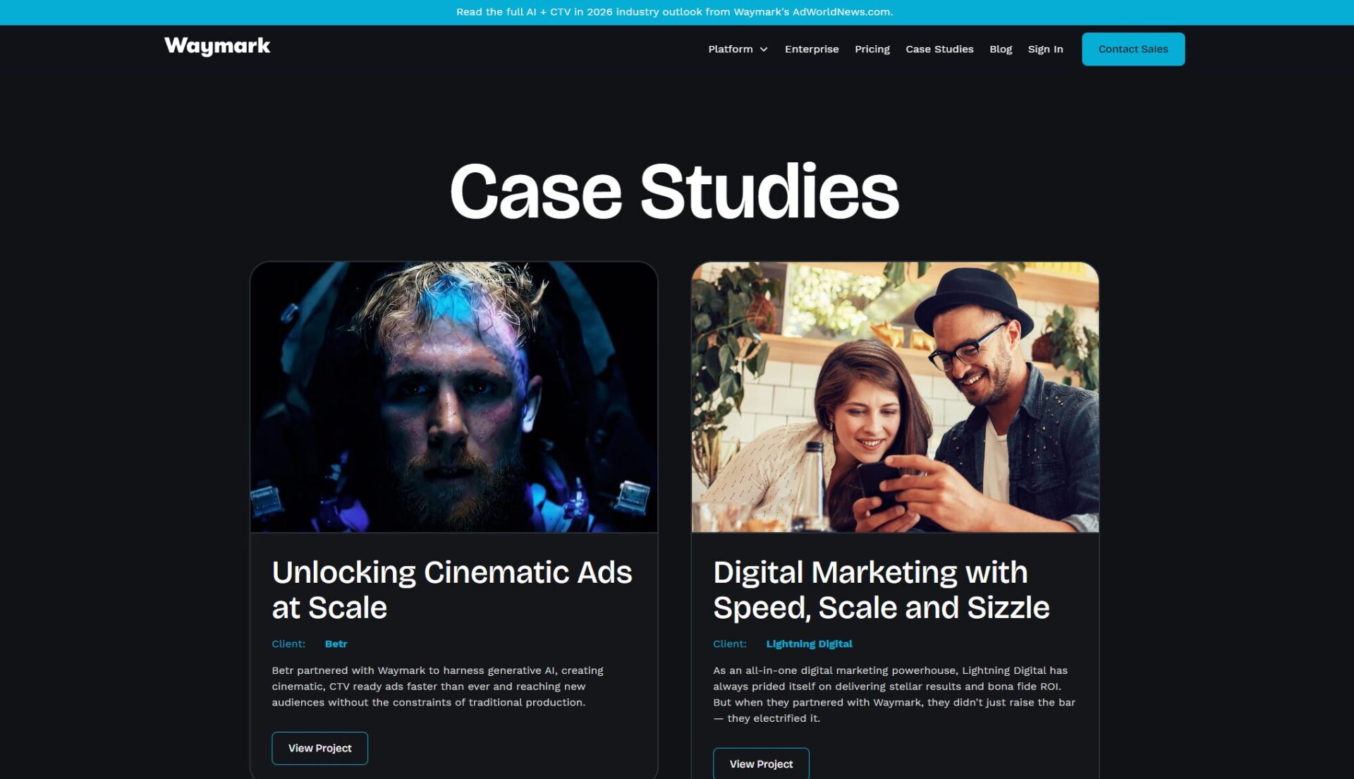 Waymark客户案例截图