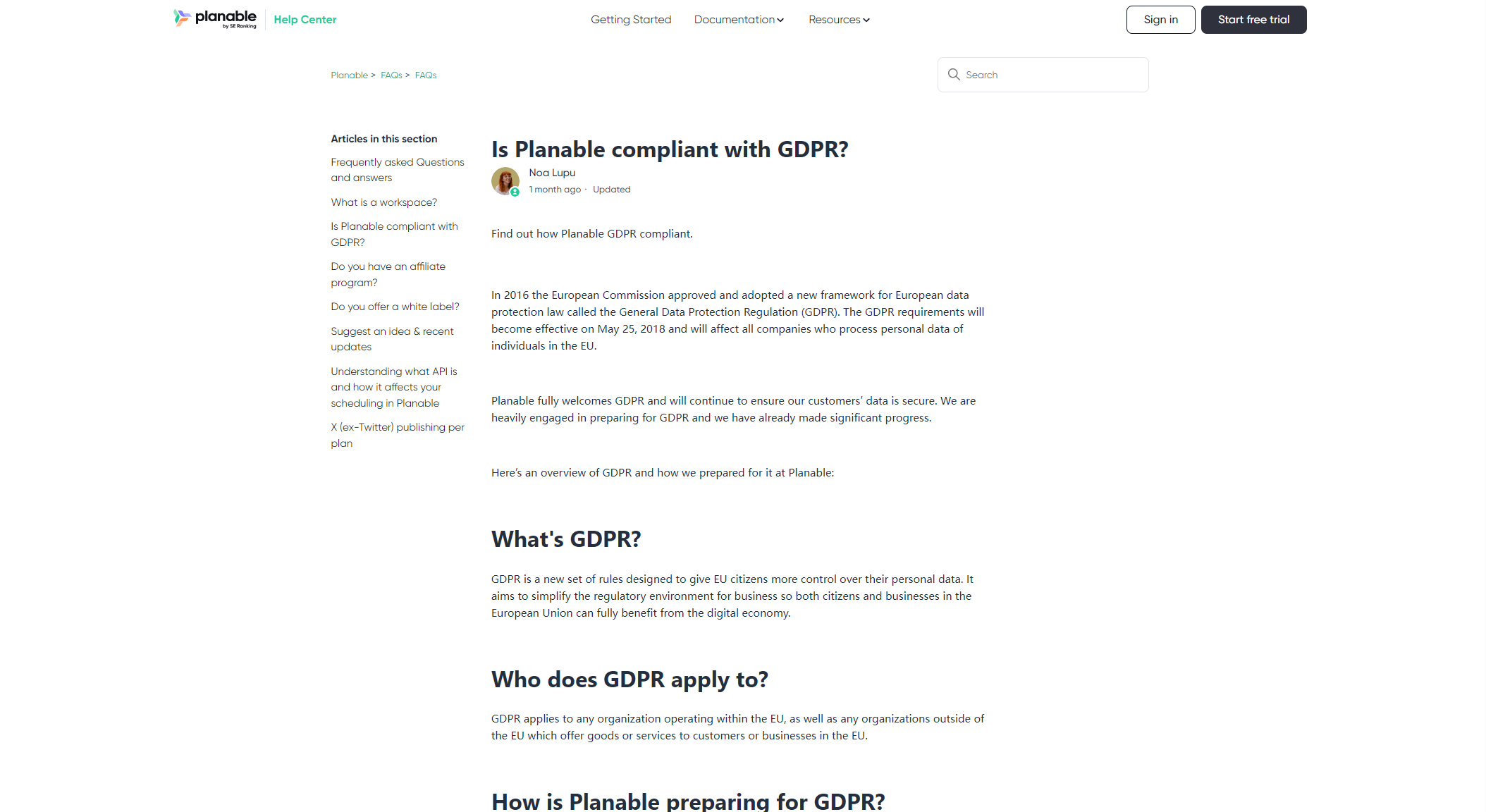 Planable安全合规页