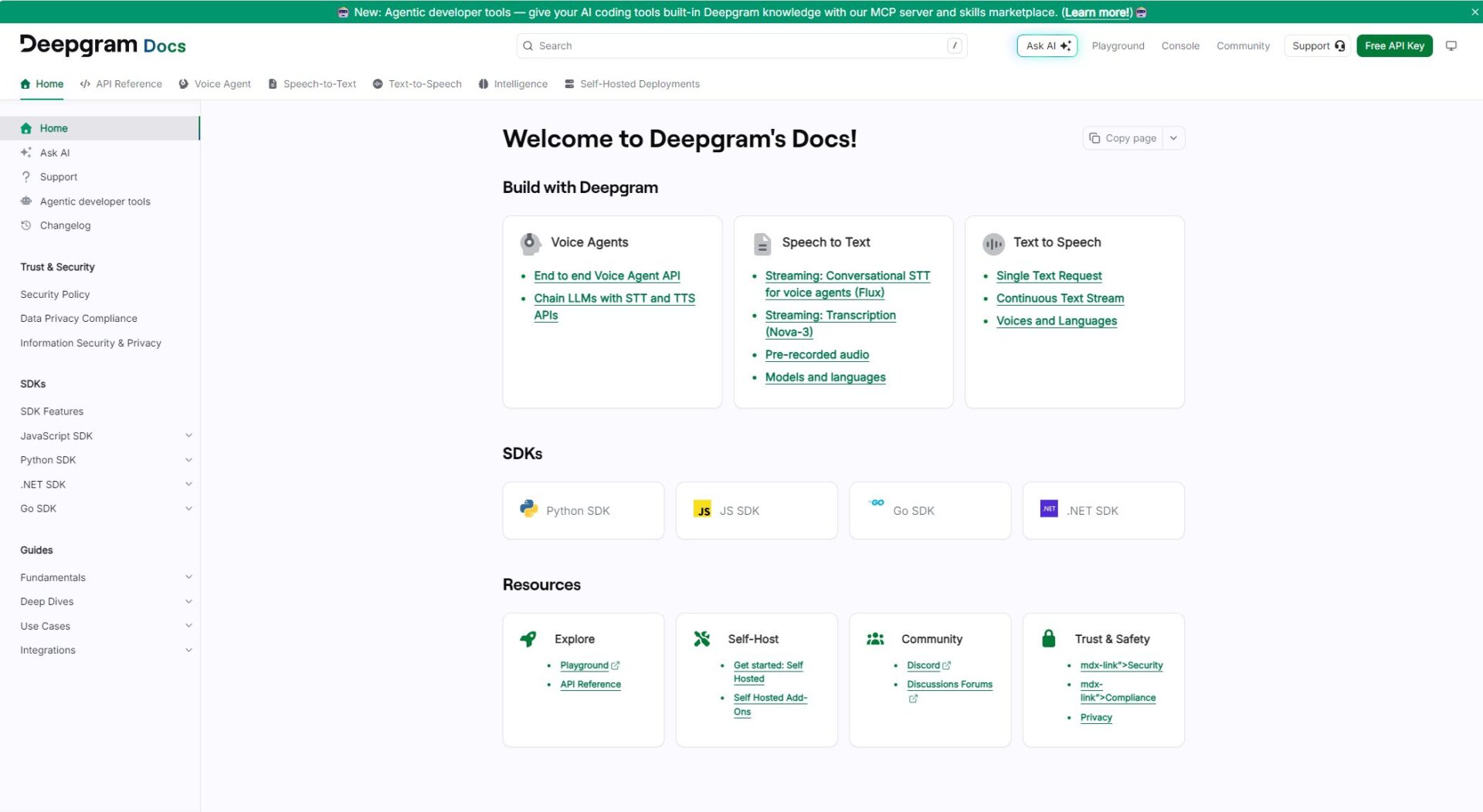 Deepgram文档介绍