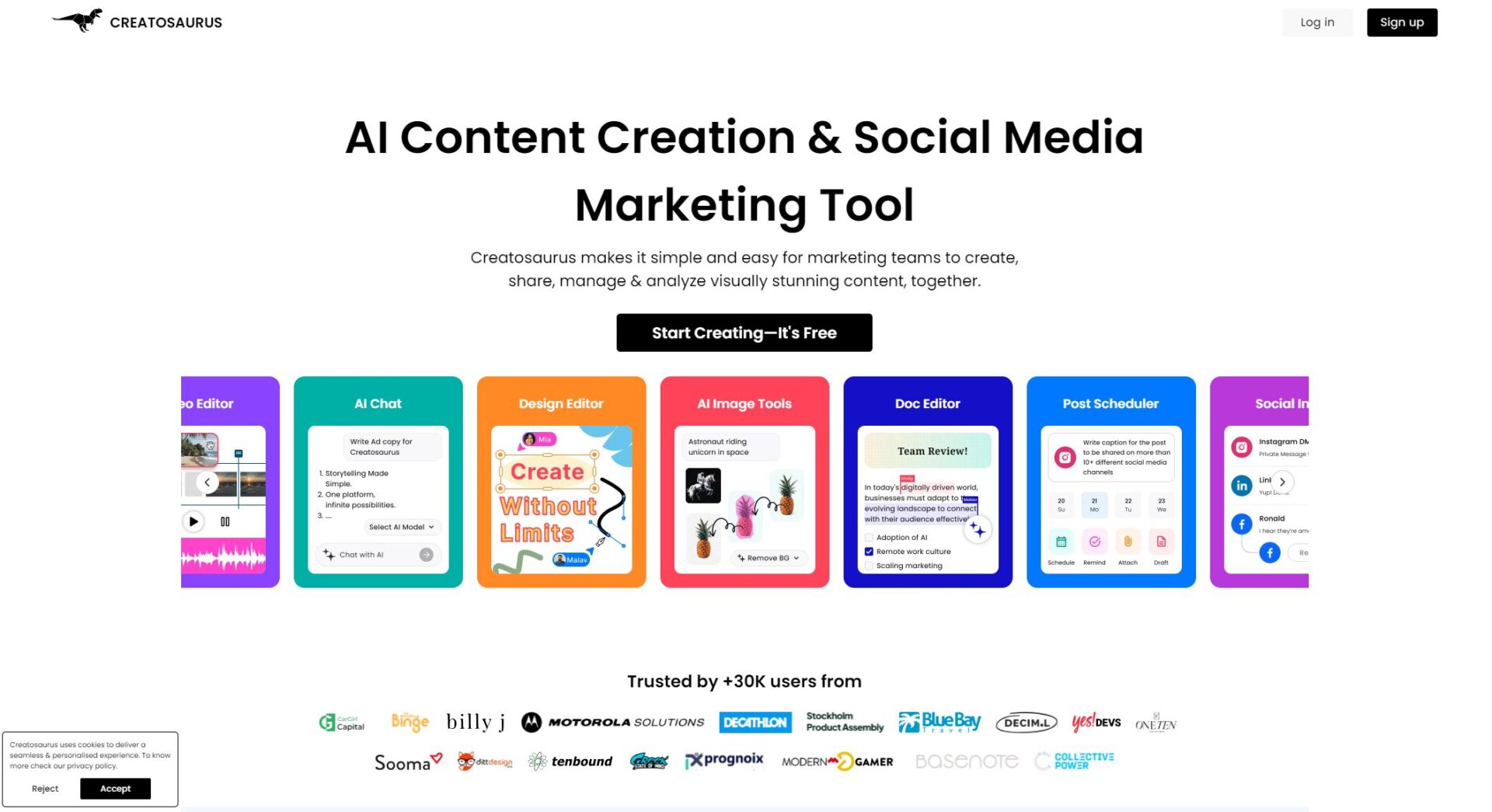 Creatosaurus官网首页