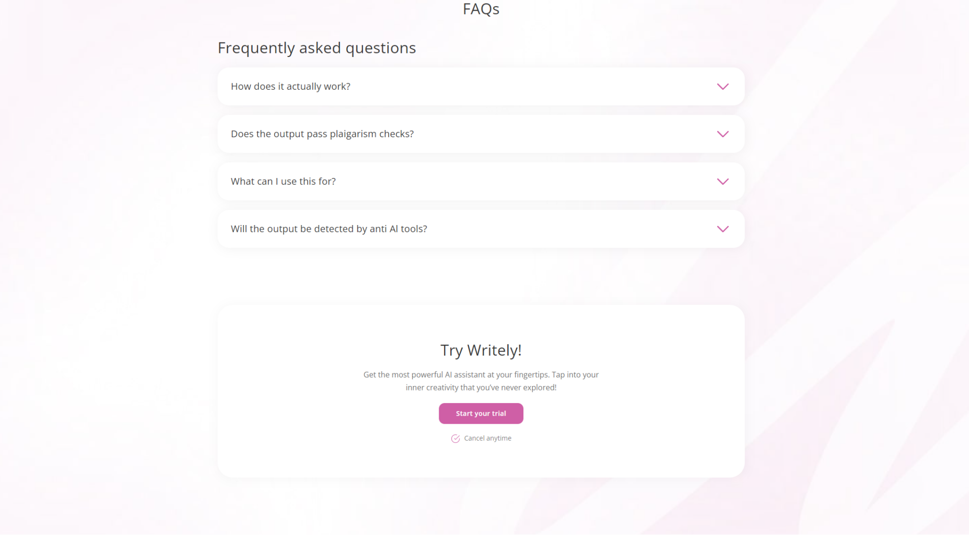 Writely AI 常见问题