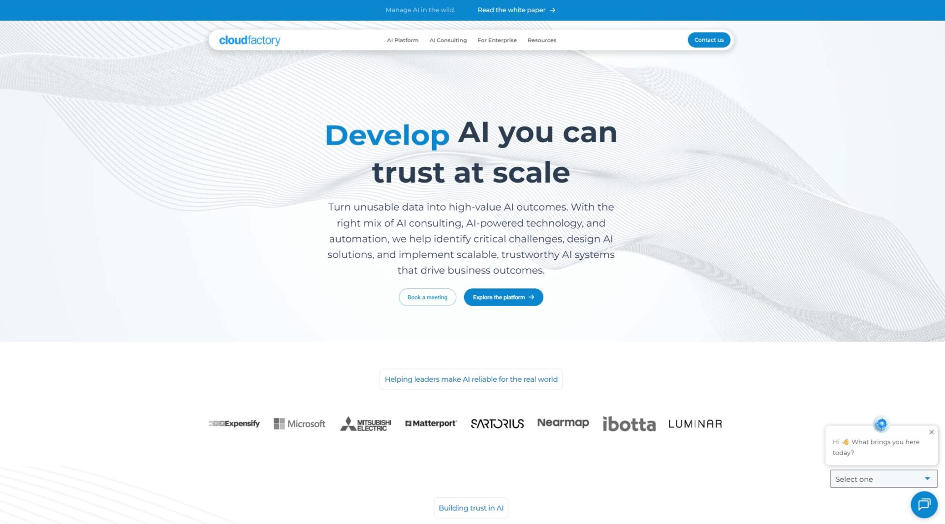 CloudFactory官网首页