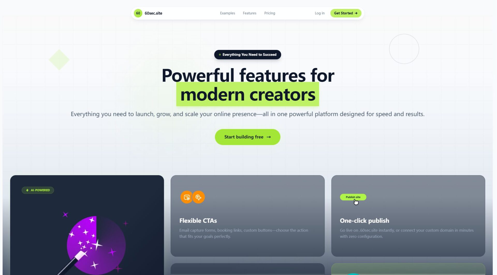 60SEC.SITE功能介绍