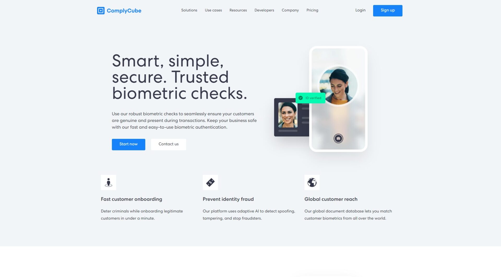 生物识别验证界面