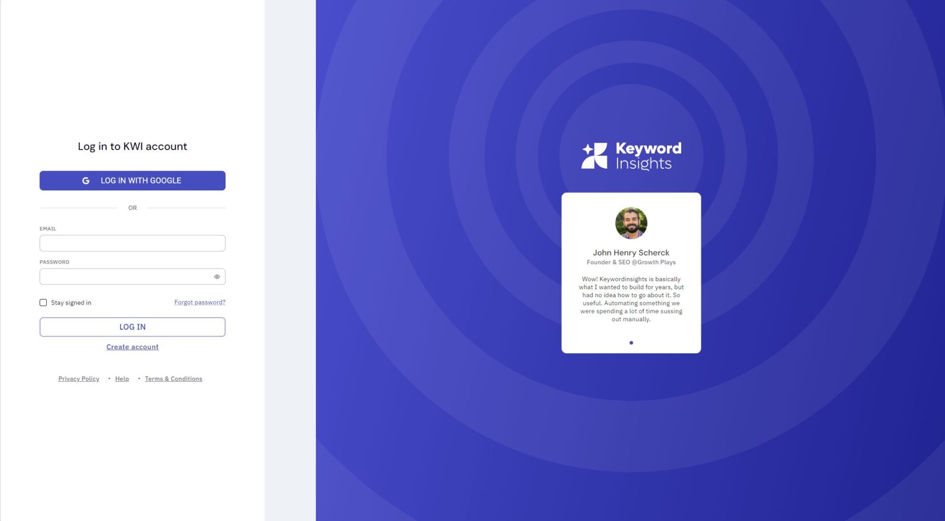 Keyword Insights注册登录
