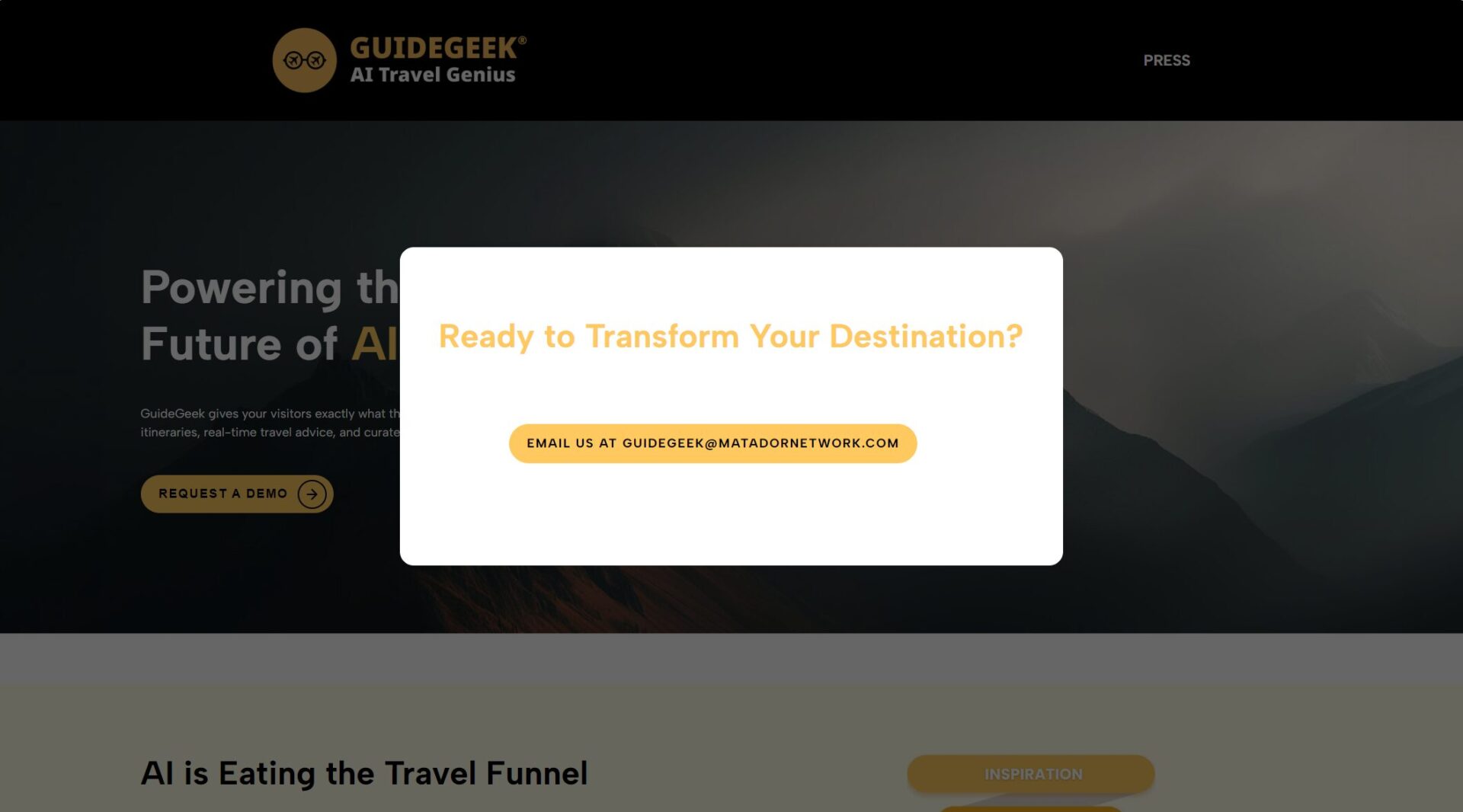 GuideGeek联系申请页
