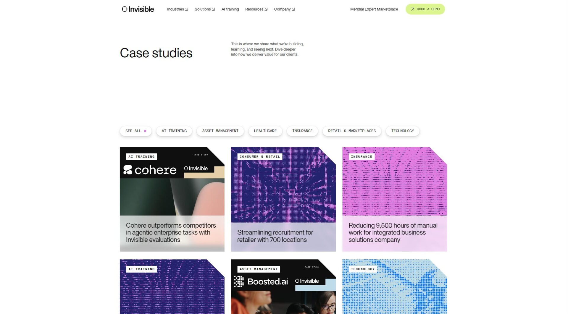 Invisible Technologies客户案例