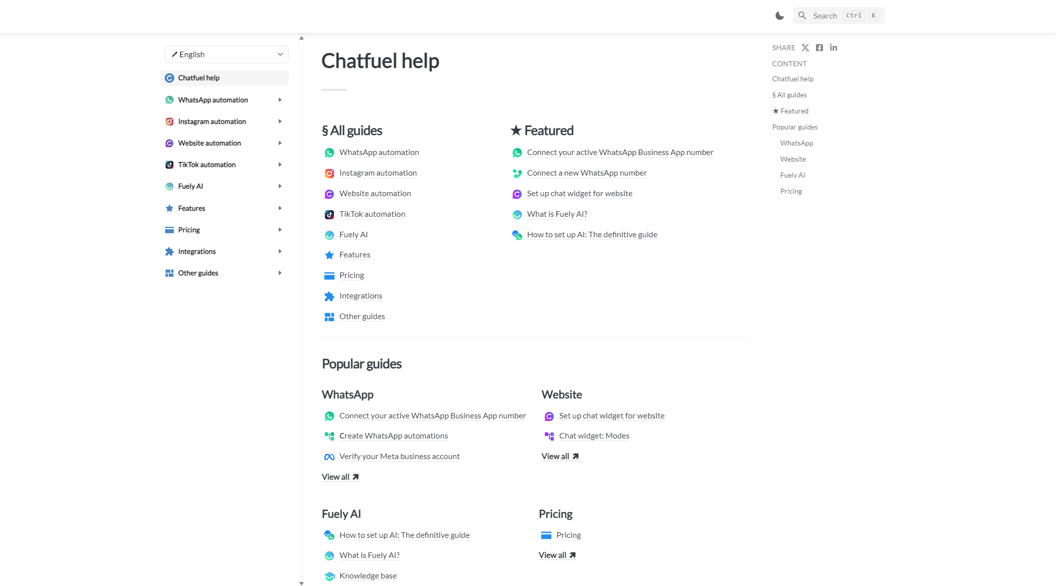 Chatfuel帮助中心