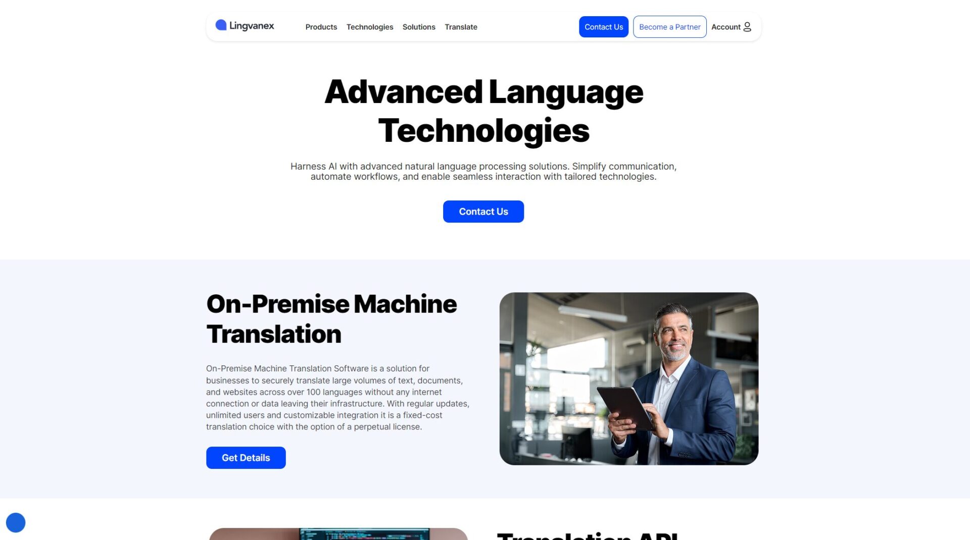 Lingvanex官网首页