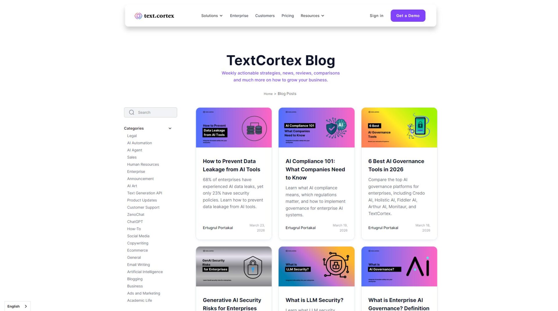 Text Cortex博客介绍
