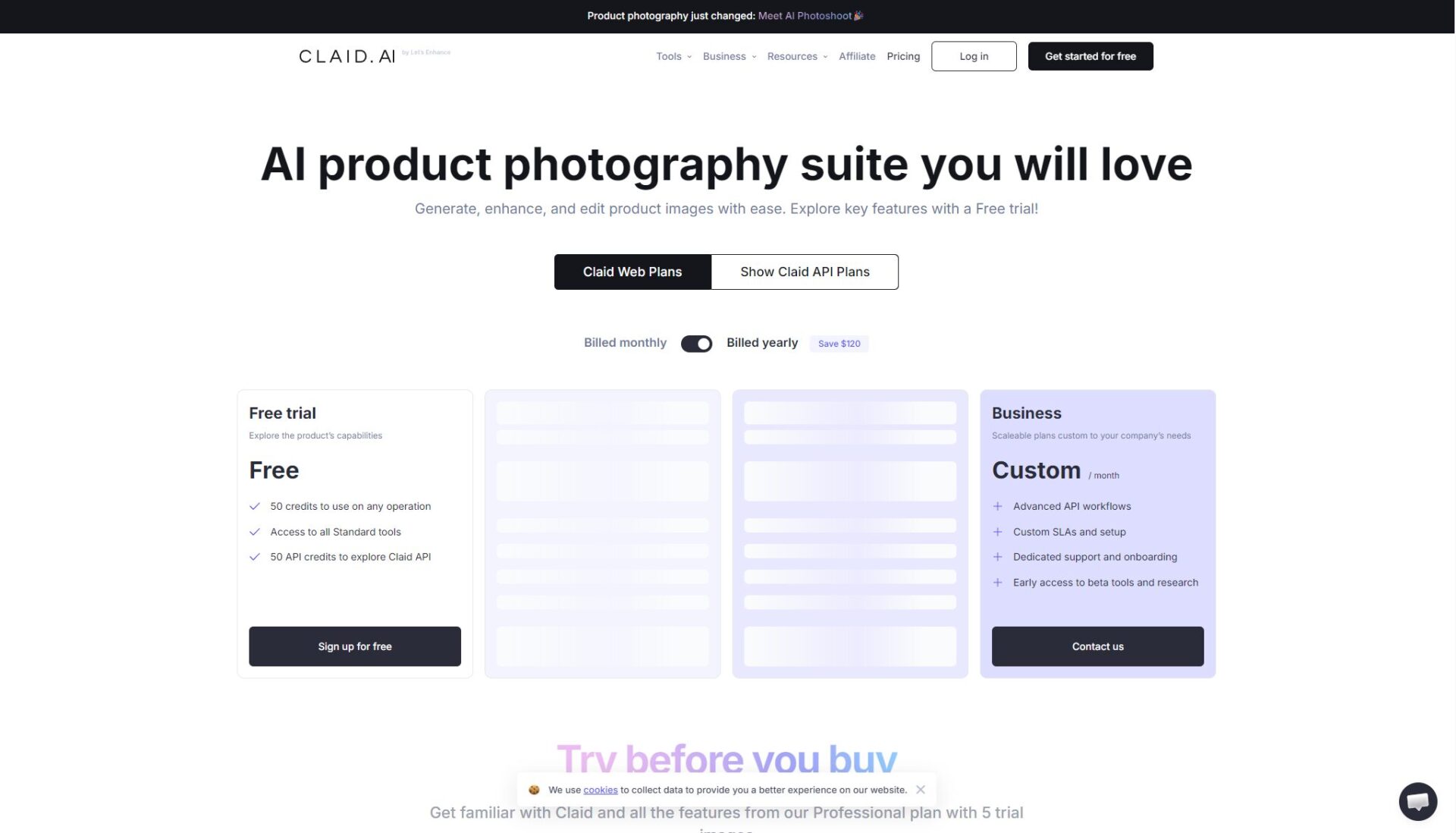 Claid AI官方价格