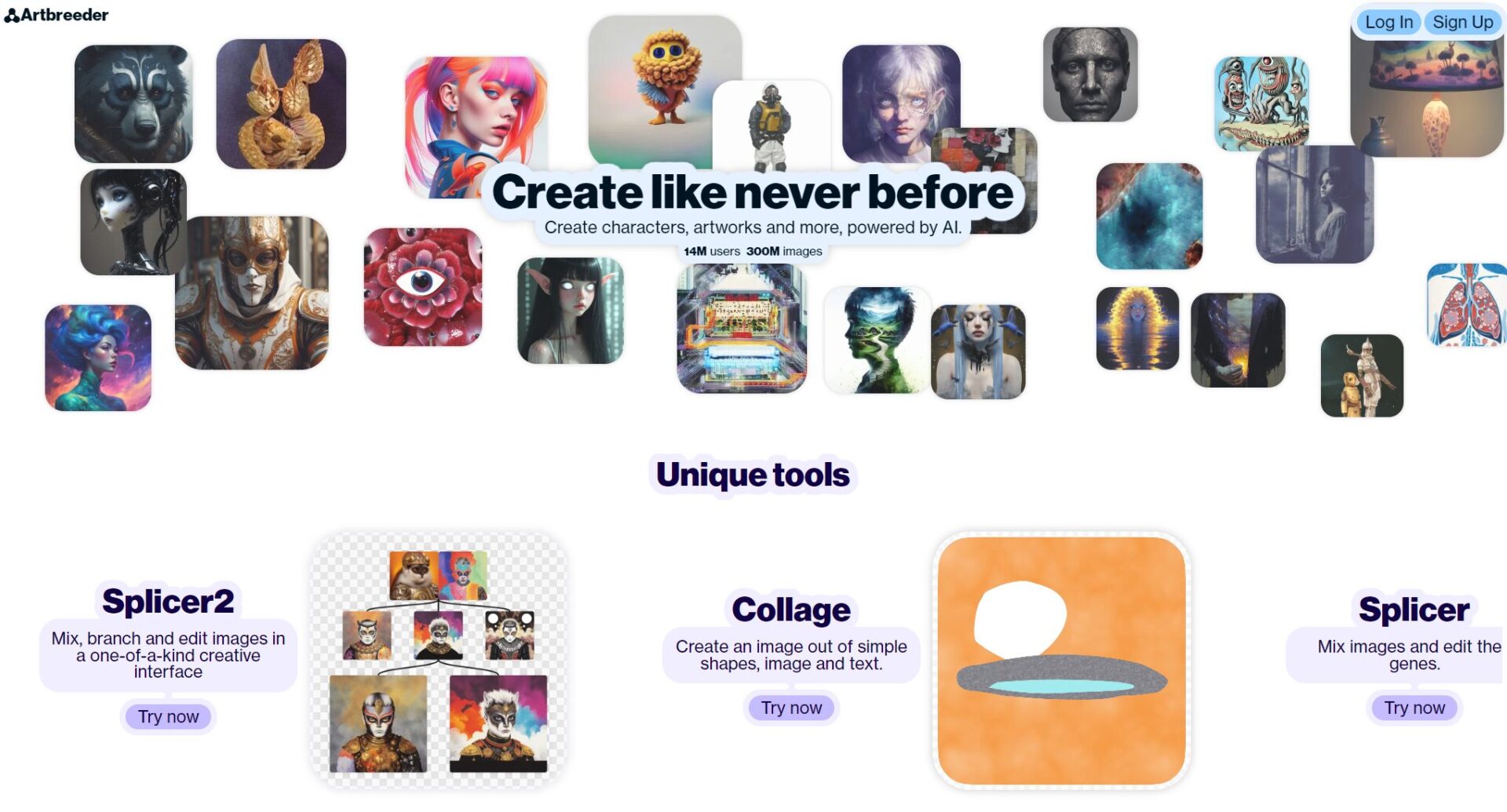 Artbreeder用户生成的头像图片