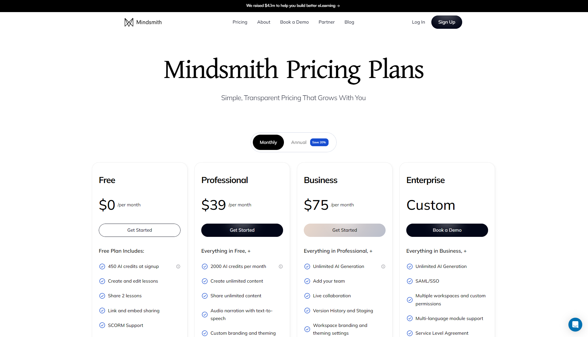Mindsmith官网价格页