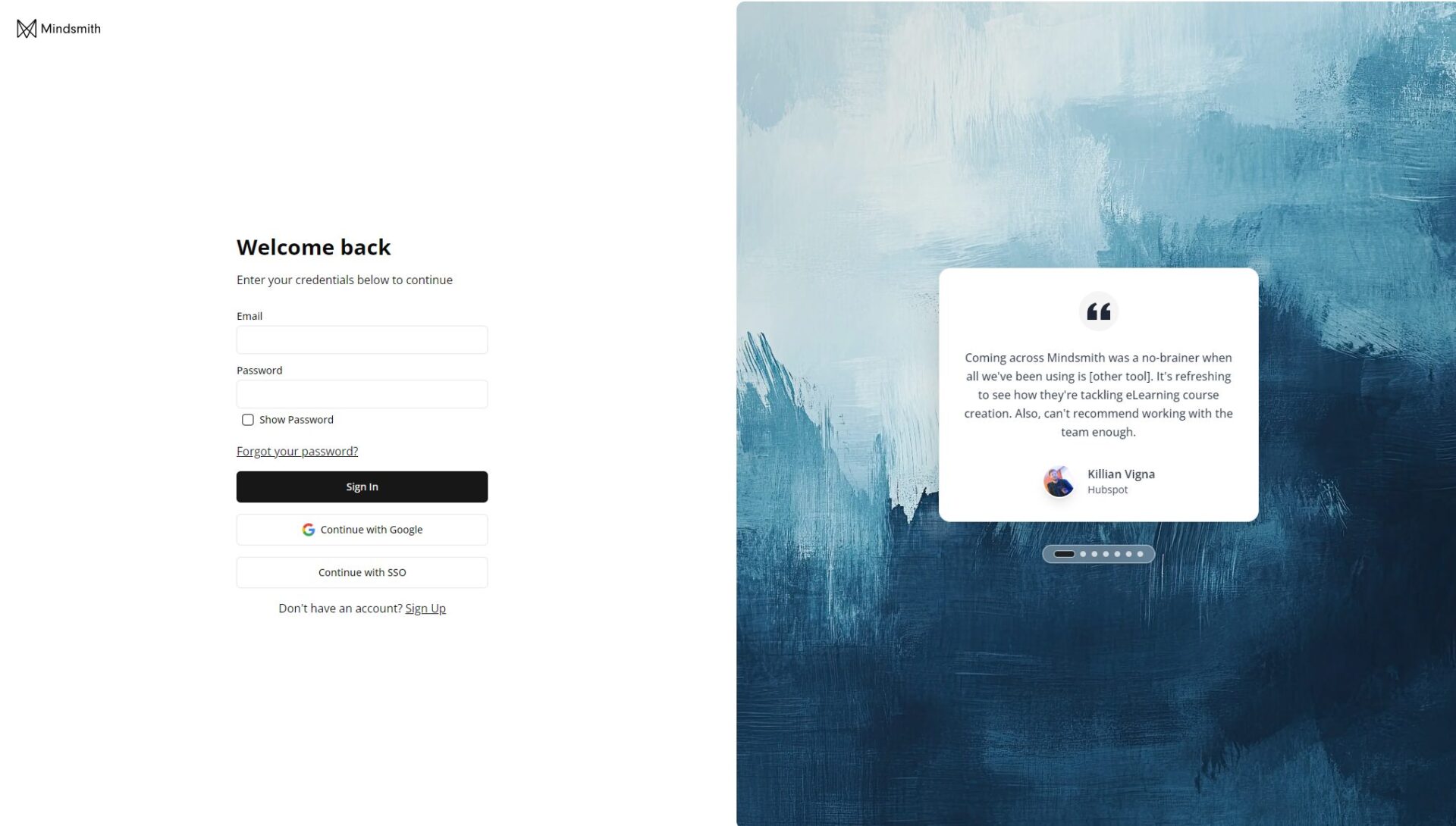 Mindsmith注册登录页