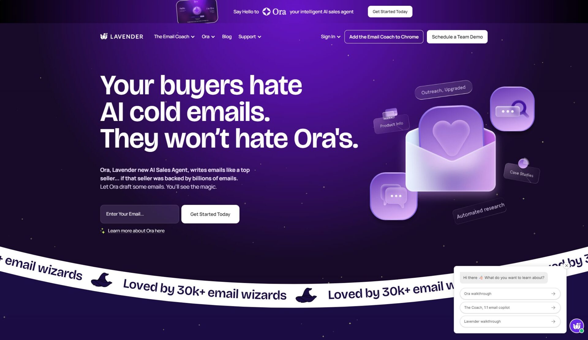 Lavender官网首页截图