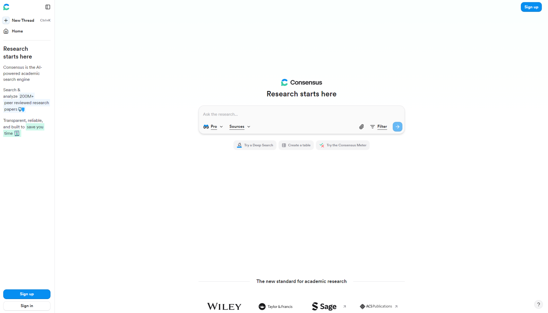 Consensus证据型学术搜索