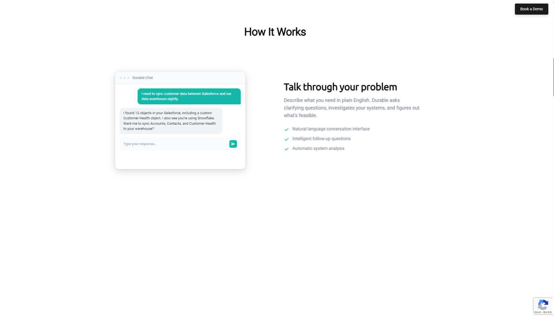 Durable官网功能介绍