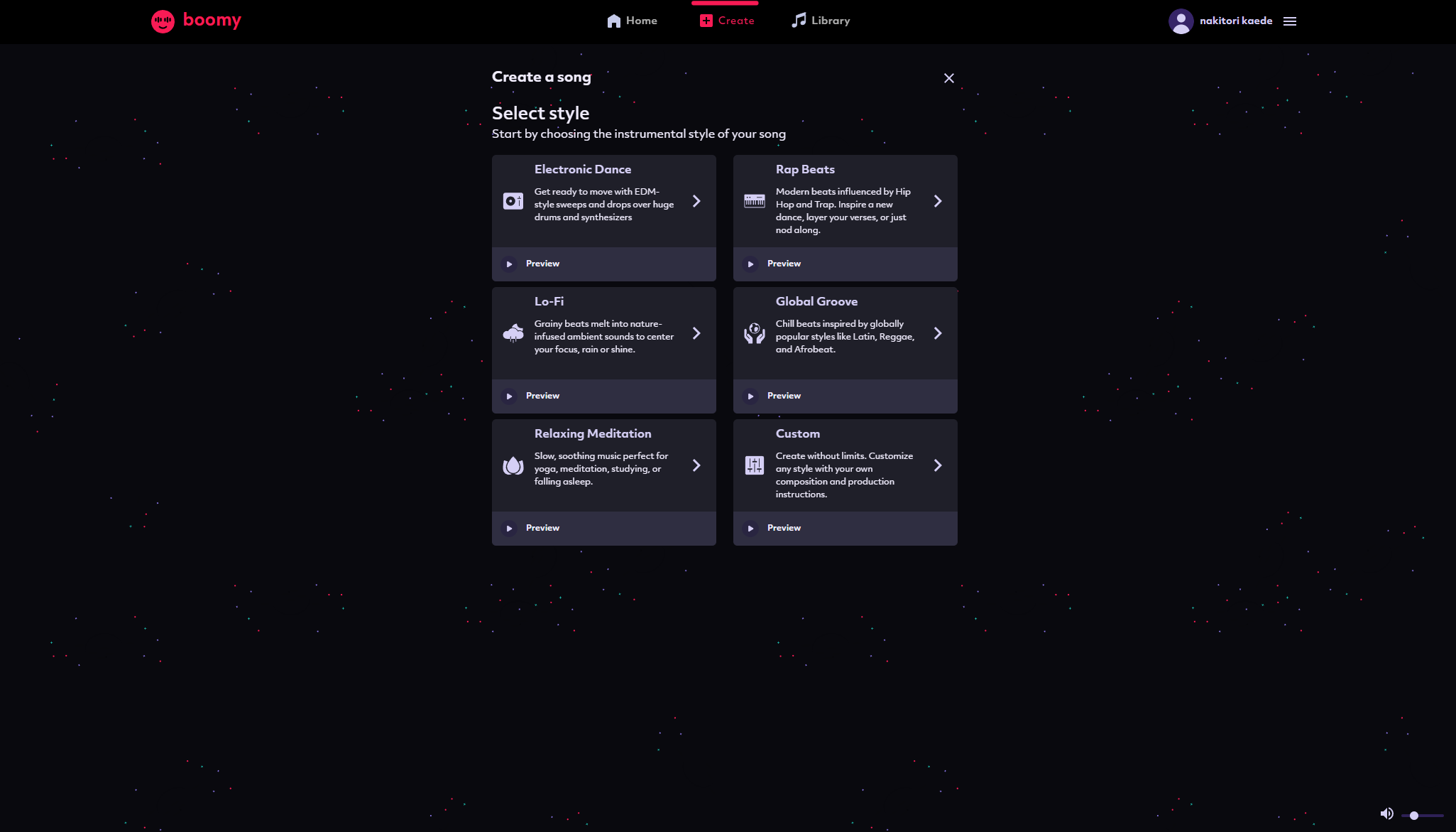 boomy ai歌曲创作功能