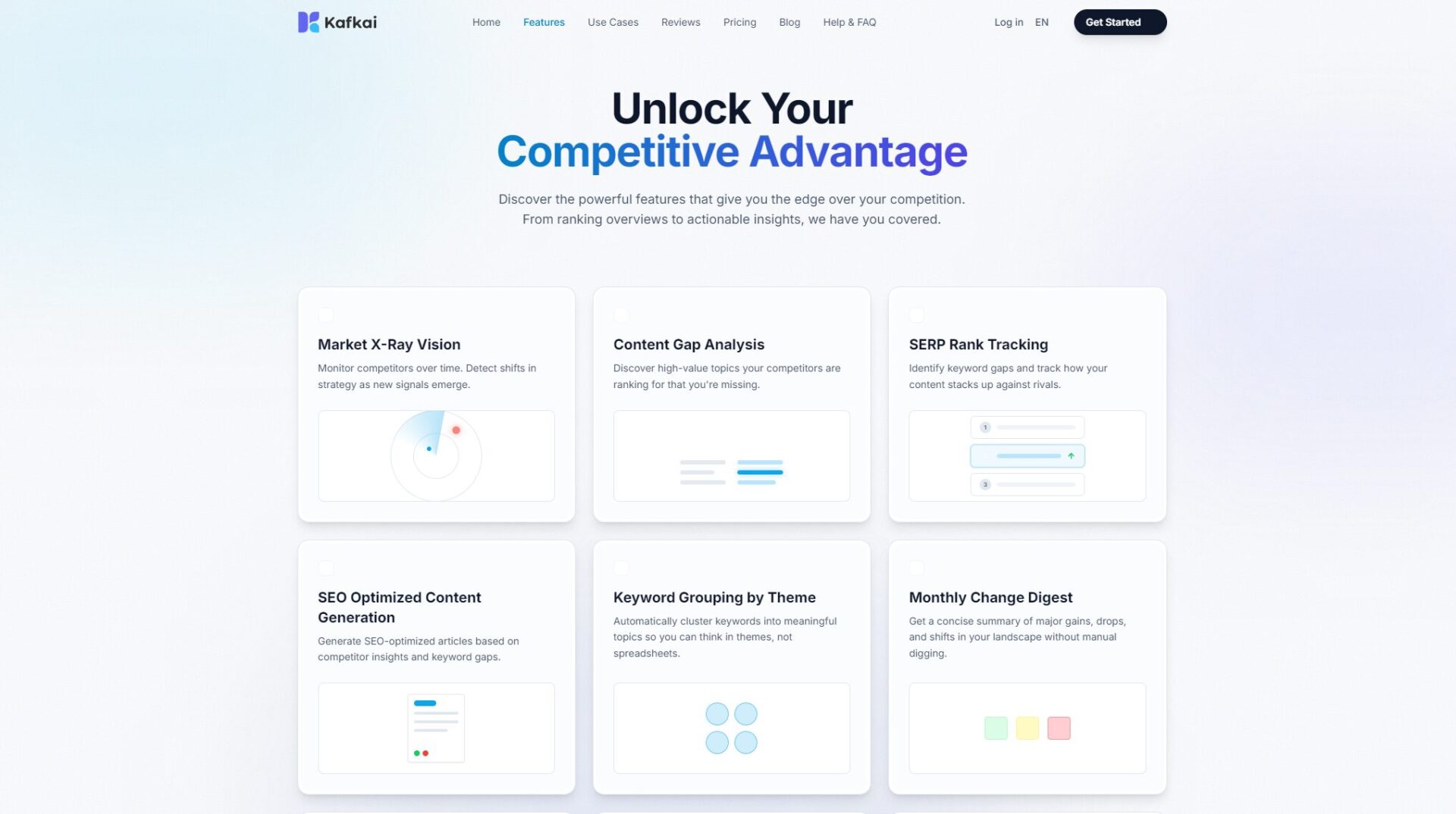 Kafkai功能介绍页