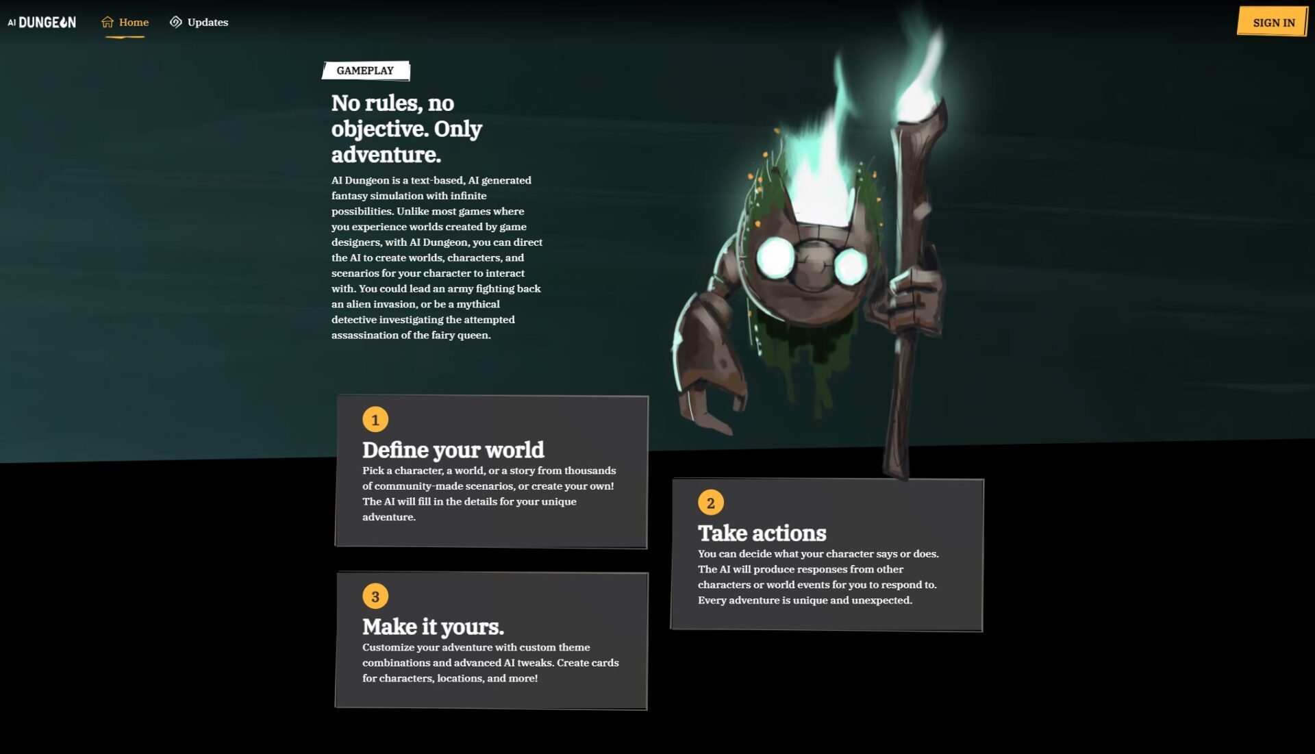 AI Dungeon功能介绍