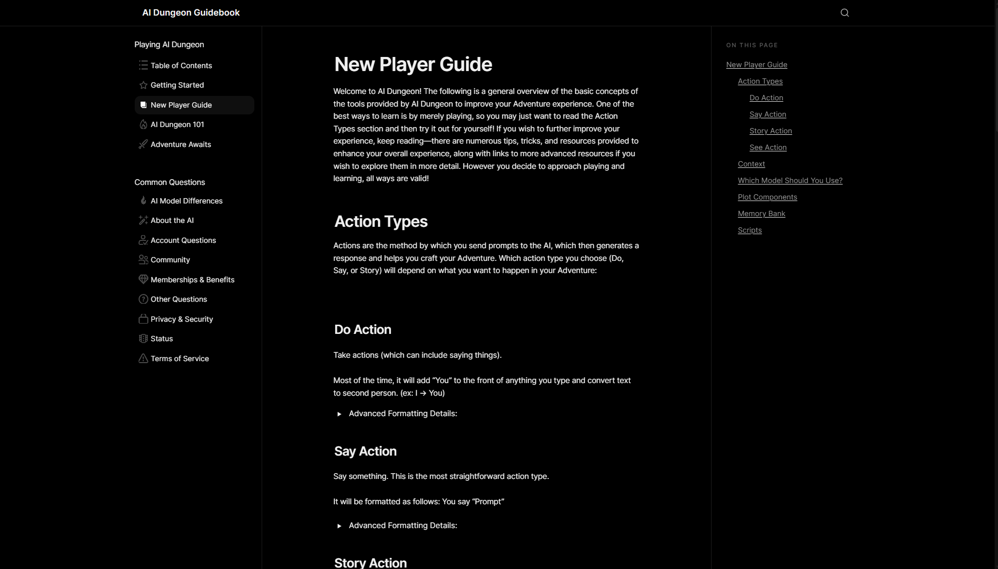 AI Dungeon新手指南