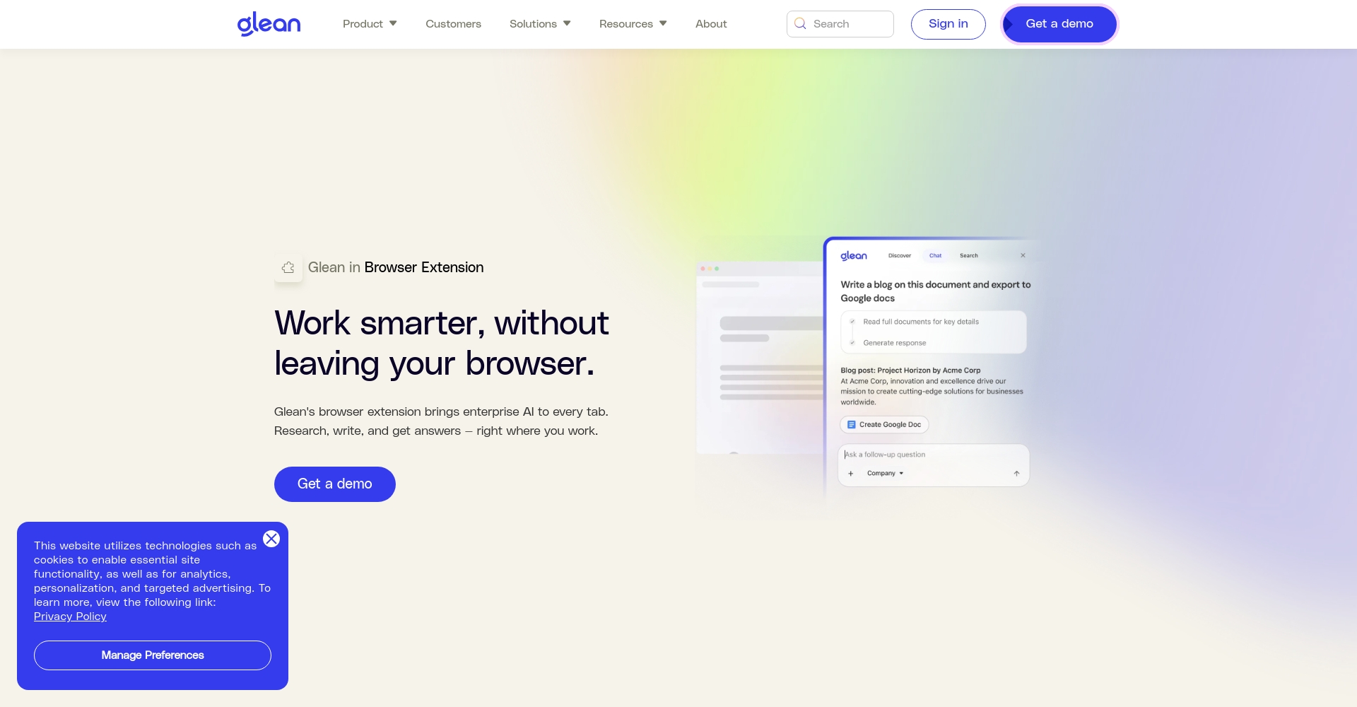 Glean浏览器插件