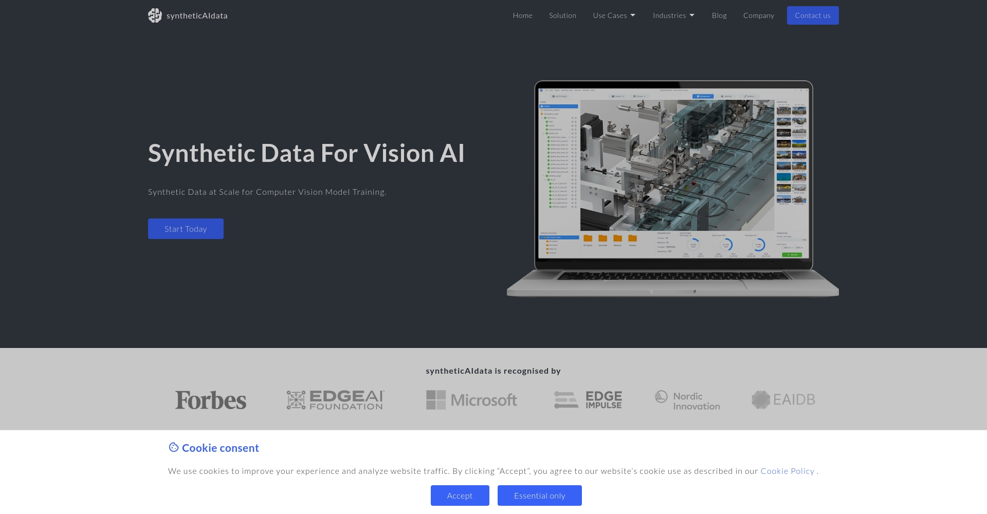 syntheticAIdata官网界面