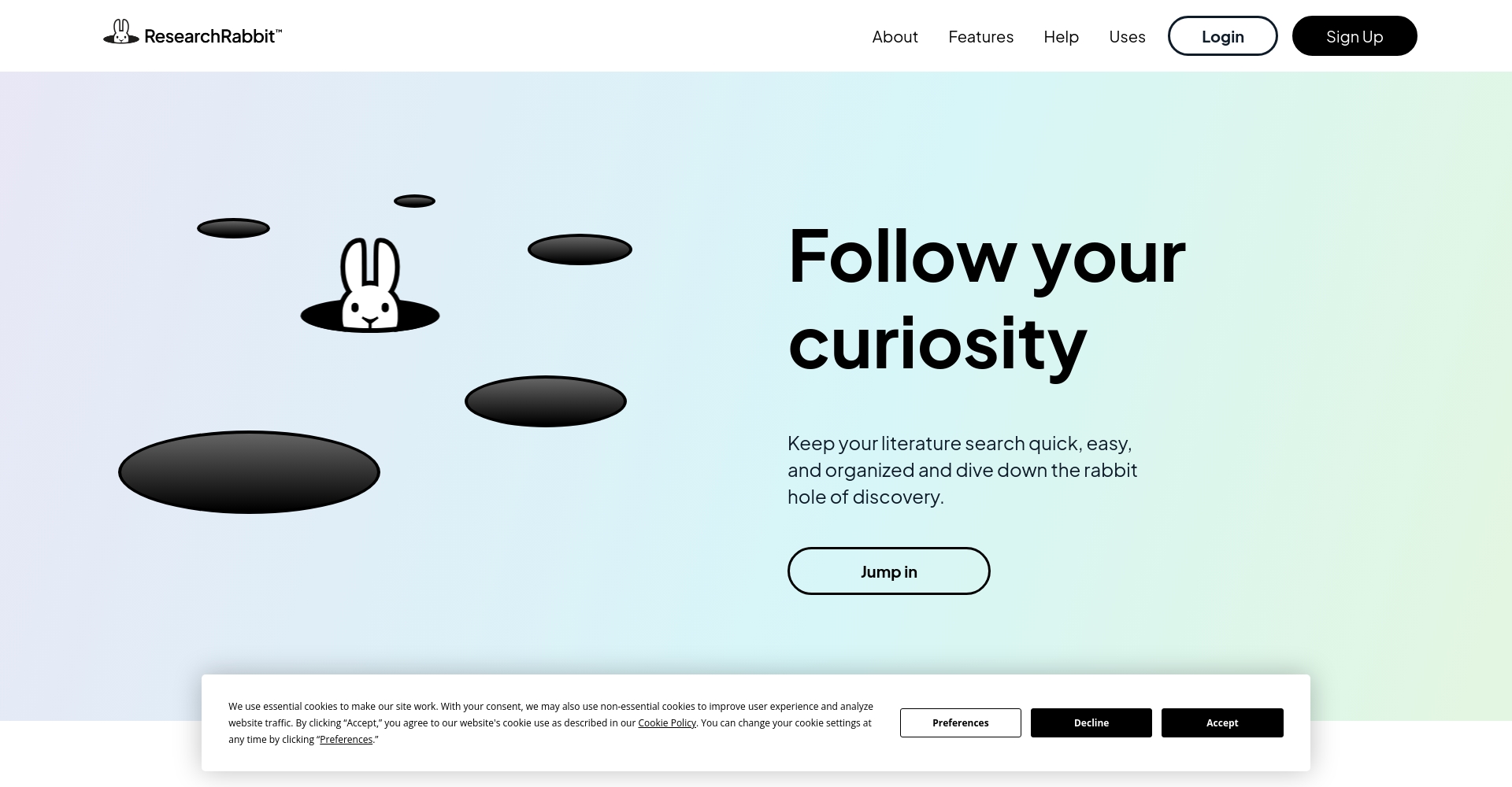 ResearchRabbit文献网络可视化