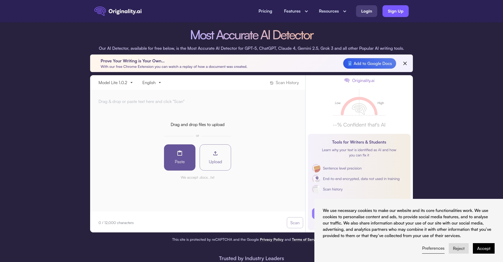 Originality.ai检测结果