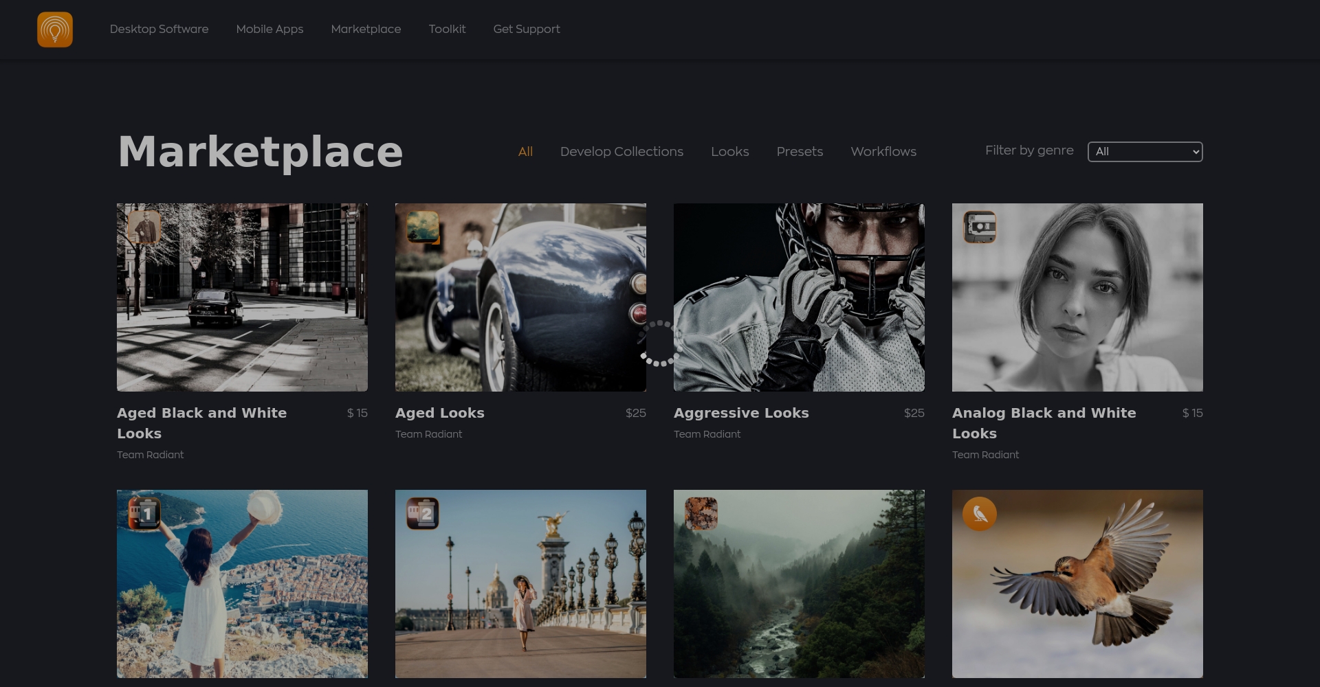 Radiant Photo Marketplace平台