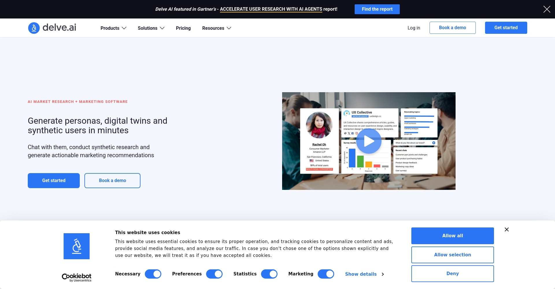 Delve AI官网首页截图