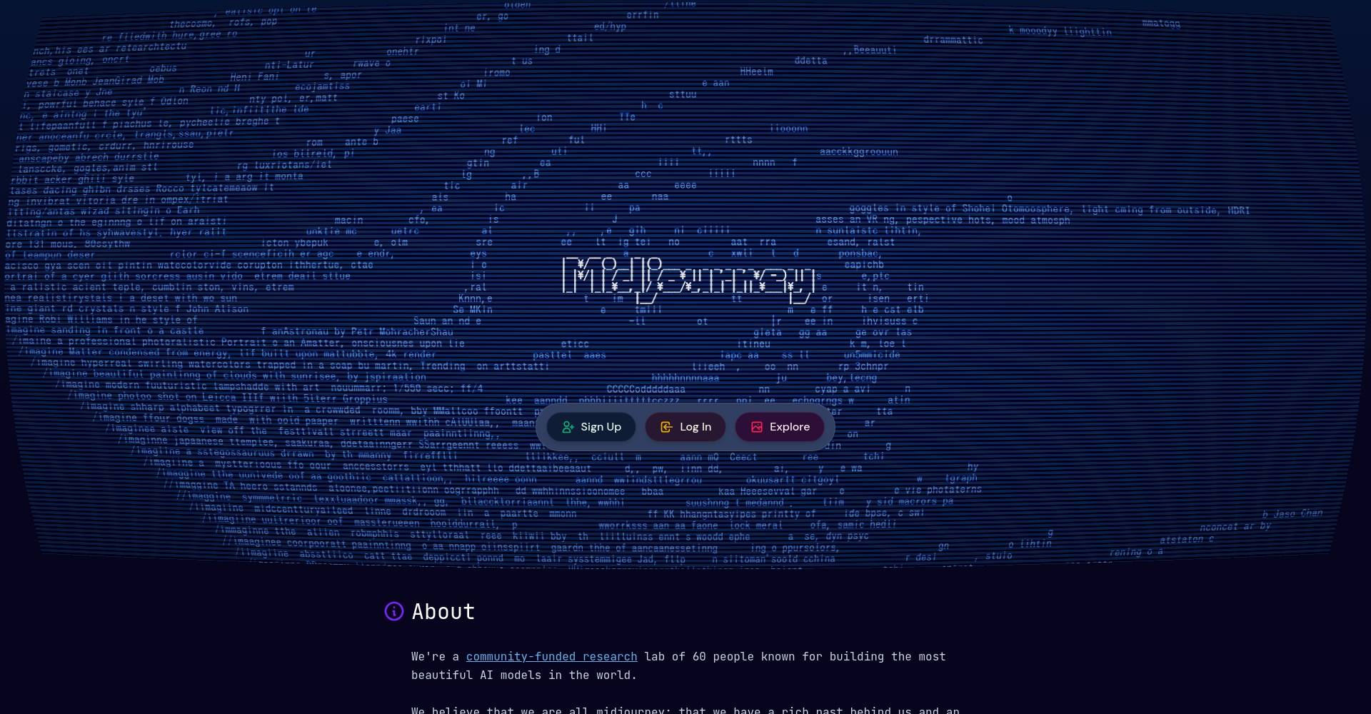 Midjourney官网截图