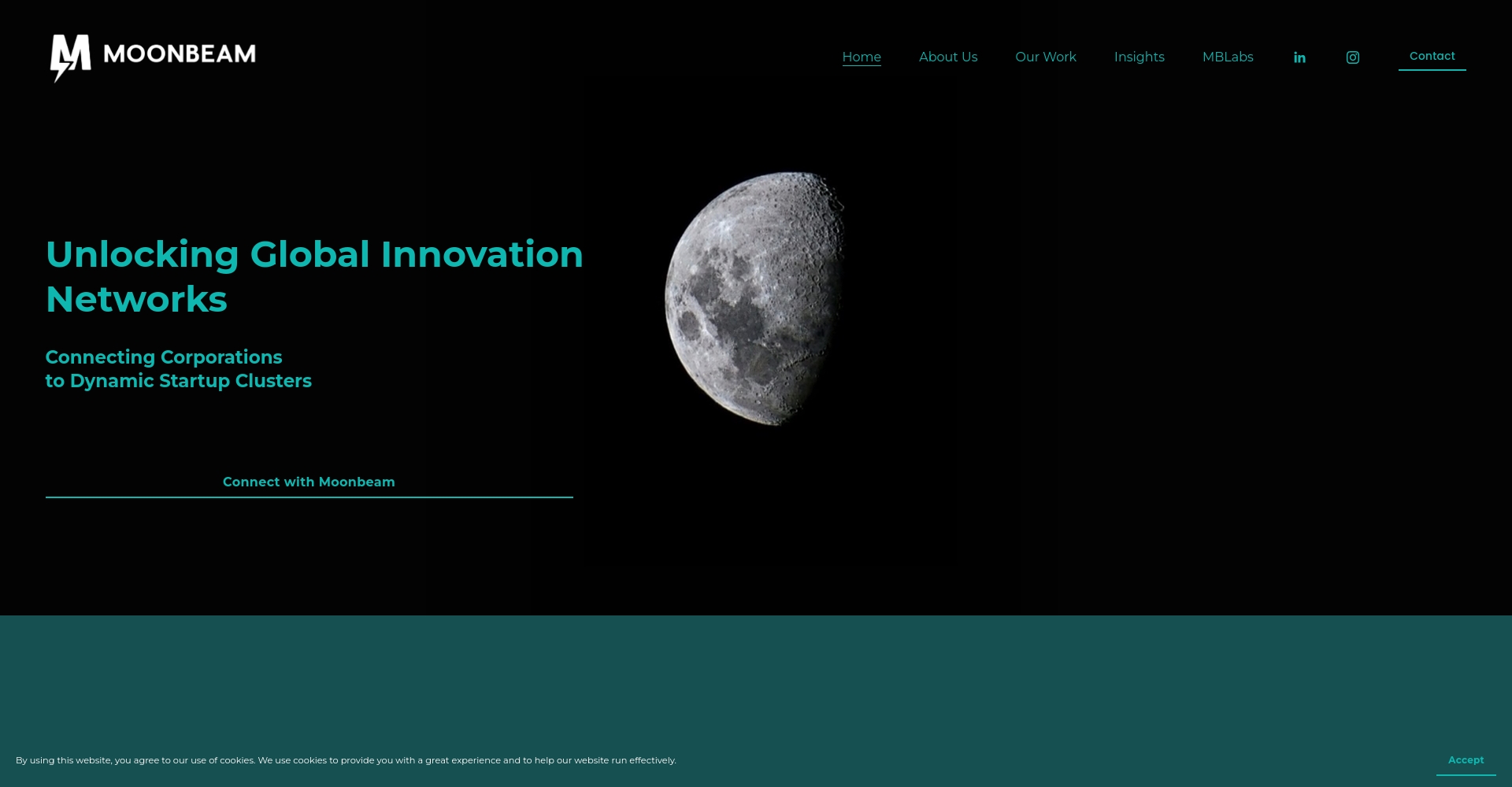 Moonbeam Exchange官方網站截圖