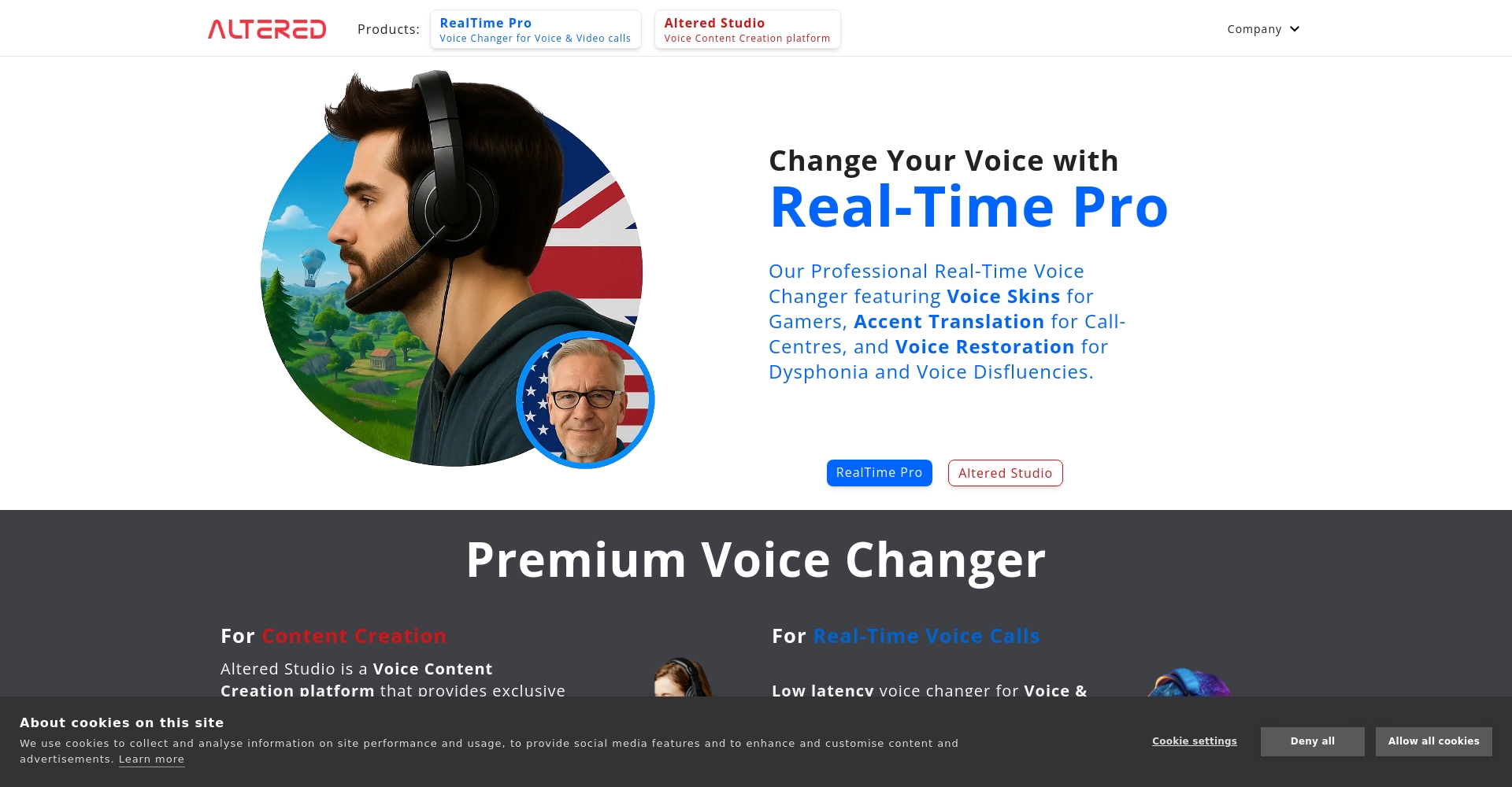 Altered Studio 官网界面