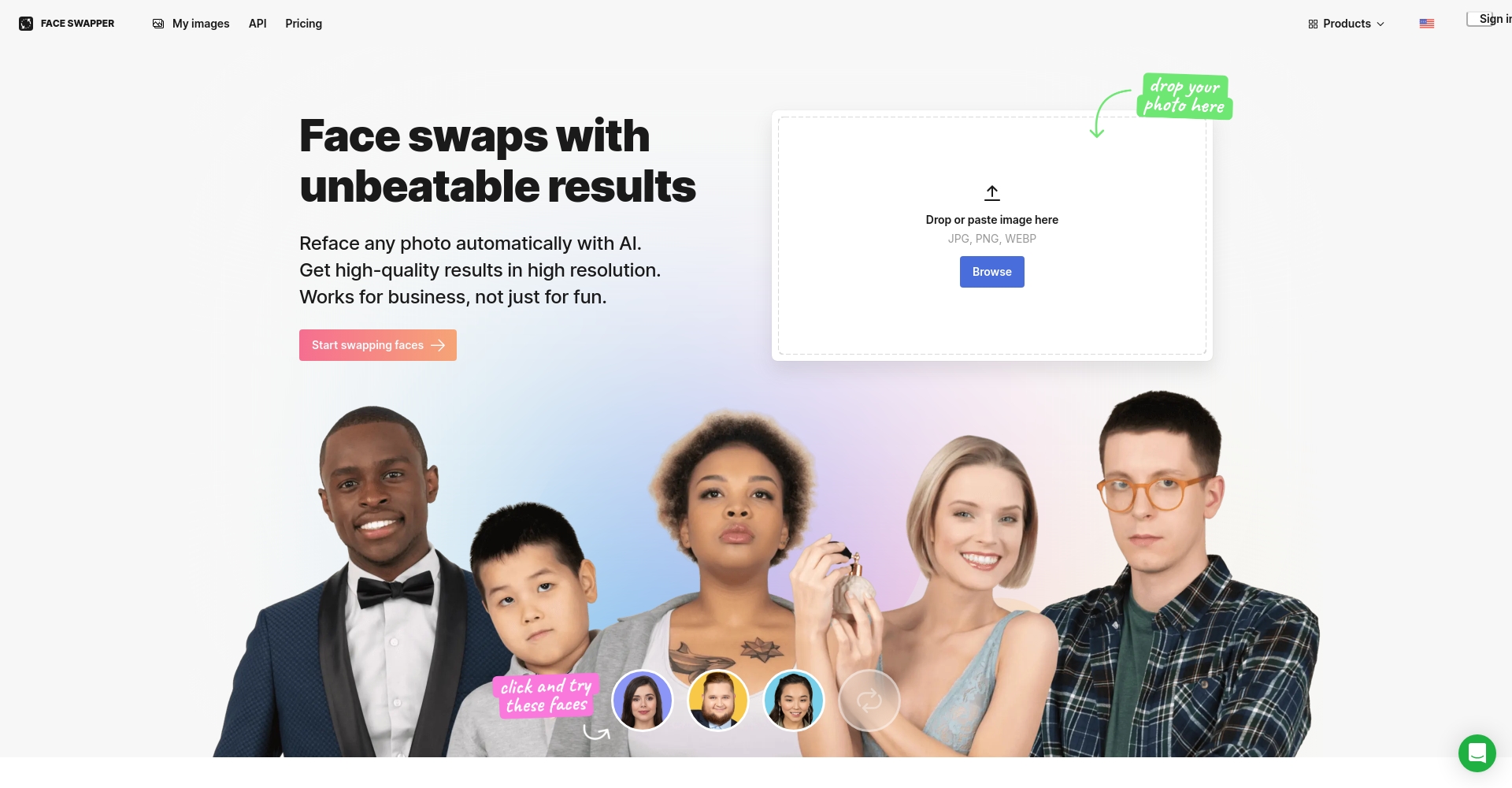 Icons8 Swapper网站截图